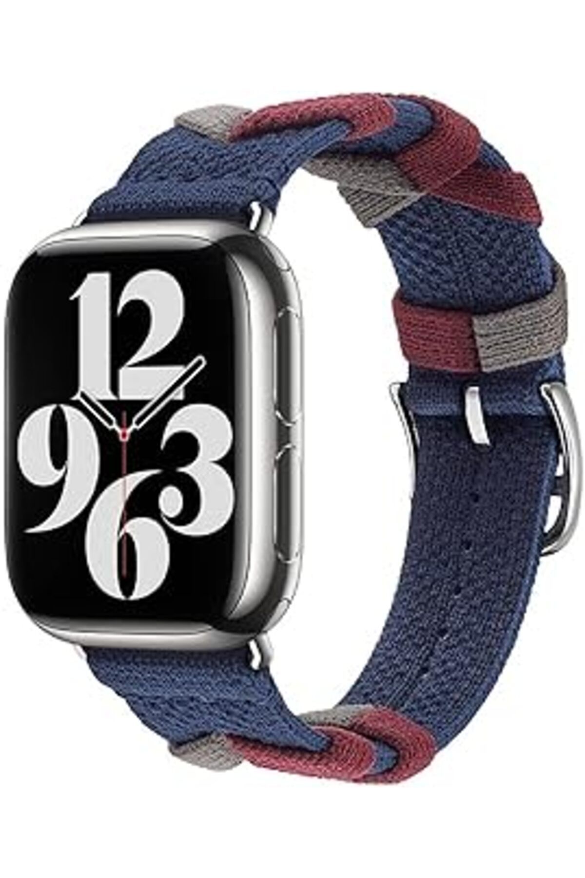 karadağsb Zore Apple İle Uyumlu Watch 42Mm Krd-97 Sarmal Örgü Tasarımlı Kordon Lacivert