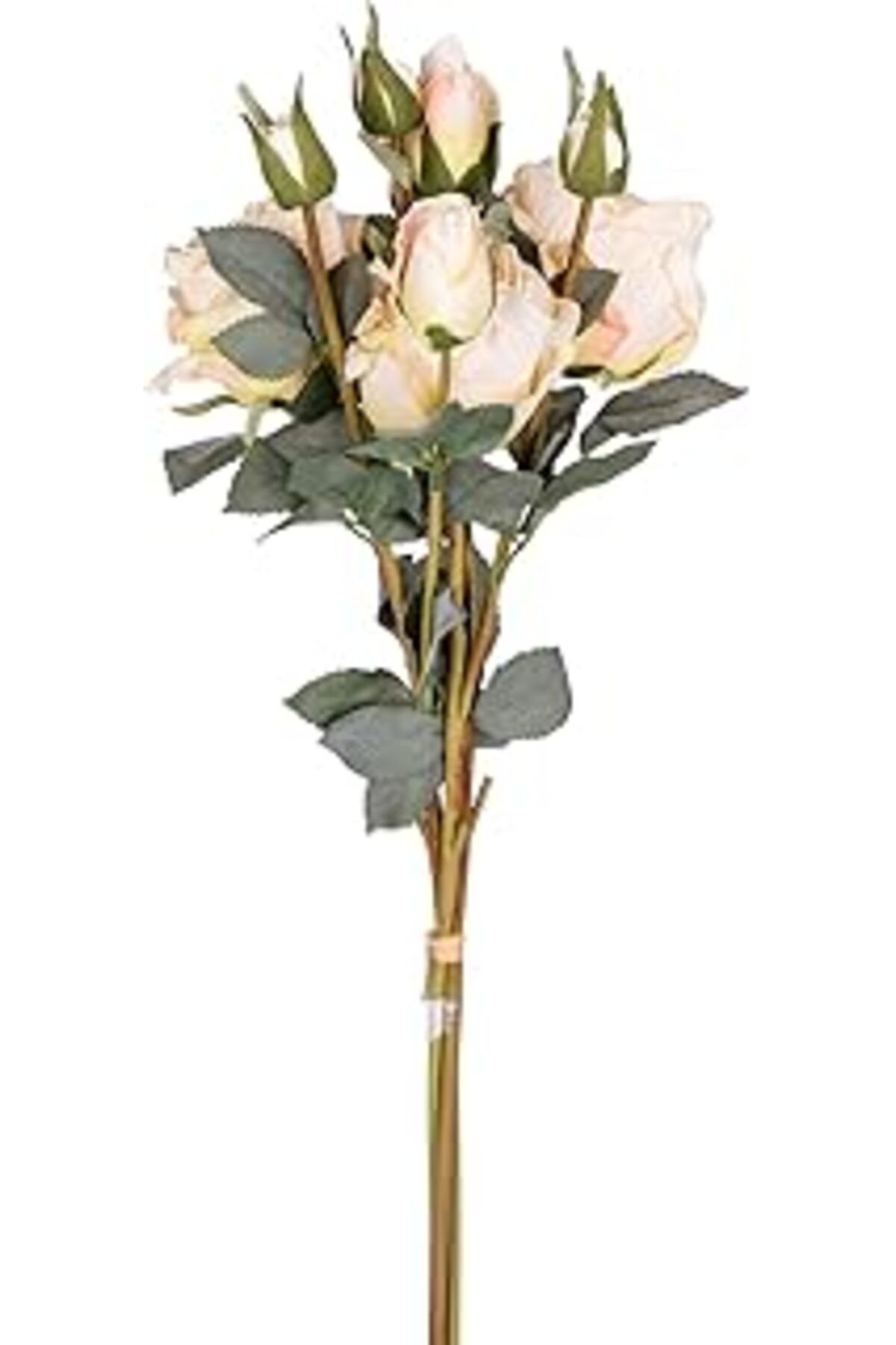 Pazarcan Yapay Gül Demeti 3 Dallı Krem 60 Cm.