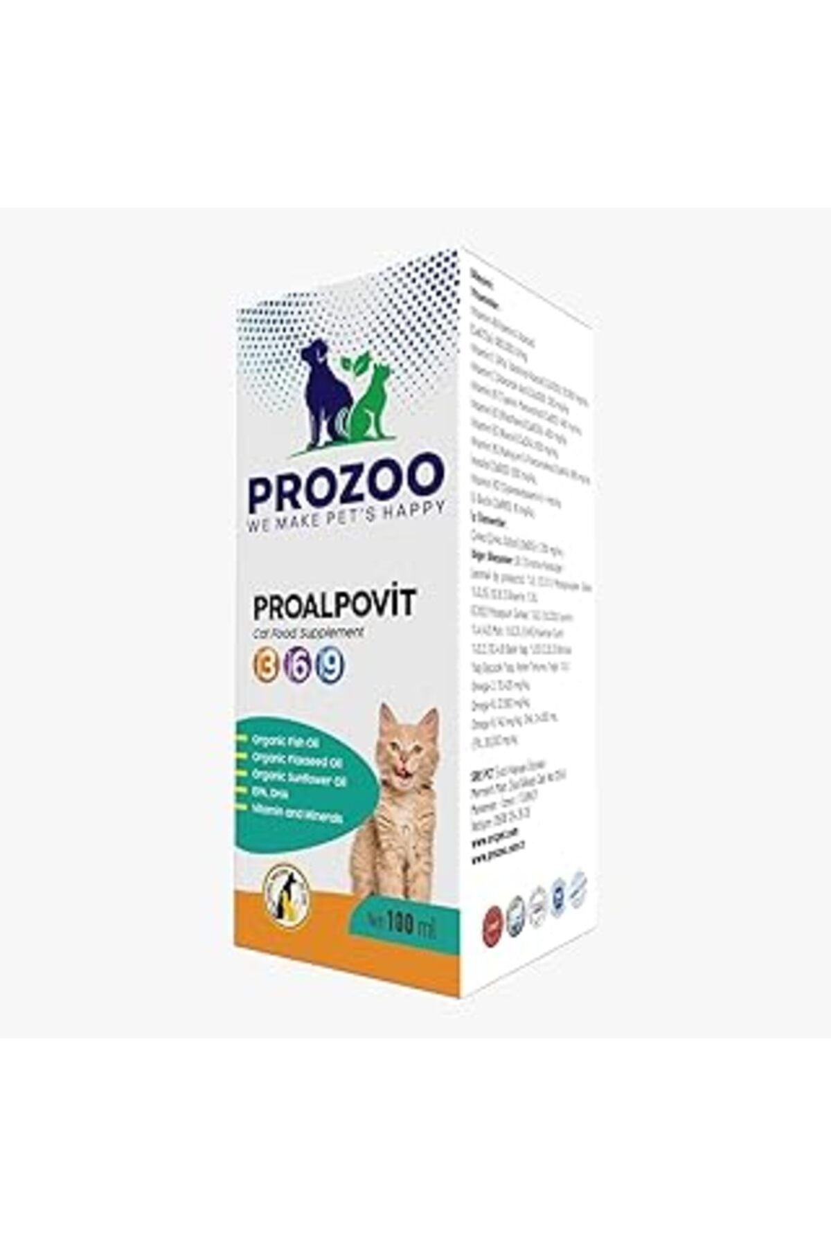 karadağsb Prozoo Proalpovit Kedi Maması Takviyesi 100 Ml
