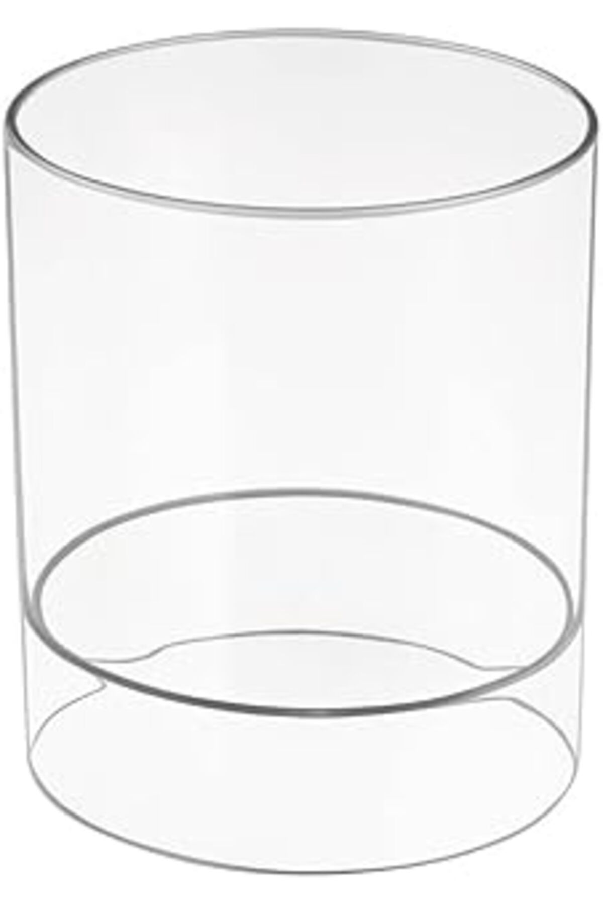 karadağsb Idesign 69930 Netlik Saç Aksesuarı Düzenleyici, Plastik Banyo Saklama Kutusu, 2 Bölmeli, Şeffaf