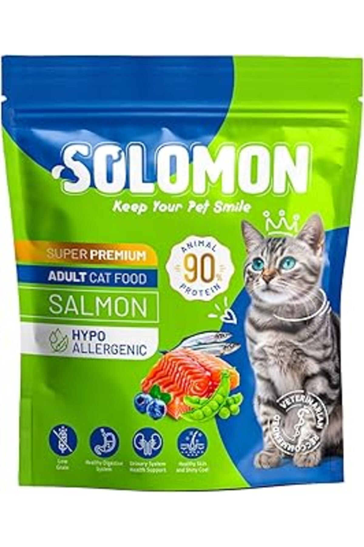 karadağsb Yetişkin Somon'Lu Süper Premium 1,5 Kg Somonlu Kedi Maması - Hipoalerjenik - Düşük Tahıllı - Yüksek