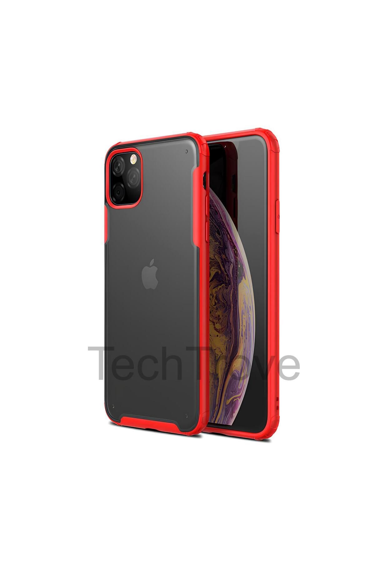 TechTrove Apple iPhone 11 Pro Kılıf Extra Korumalı Arkası Şeffaf Slikon Kapak