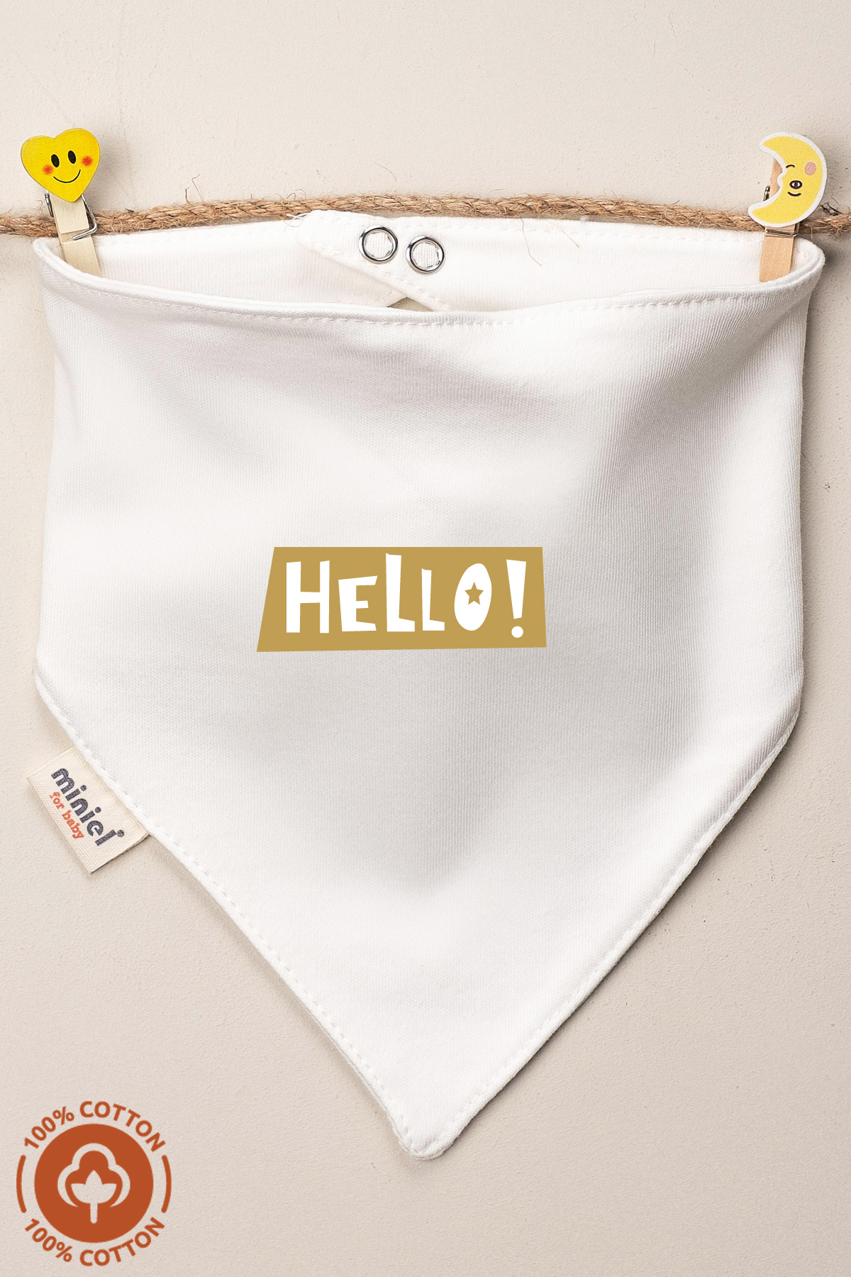 Miniel Kız Bebek Yenidoğan Penye Organik Pamuklu Baskılı Bebek Önlüğü 6'lı Set fotoğrafı 4 (önizleme)