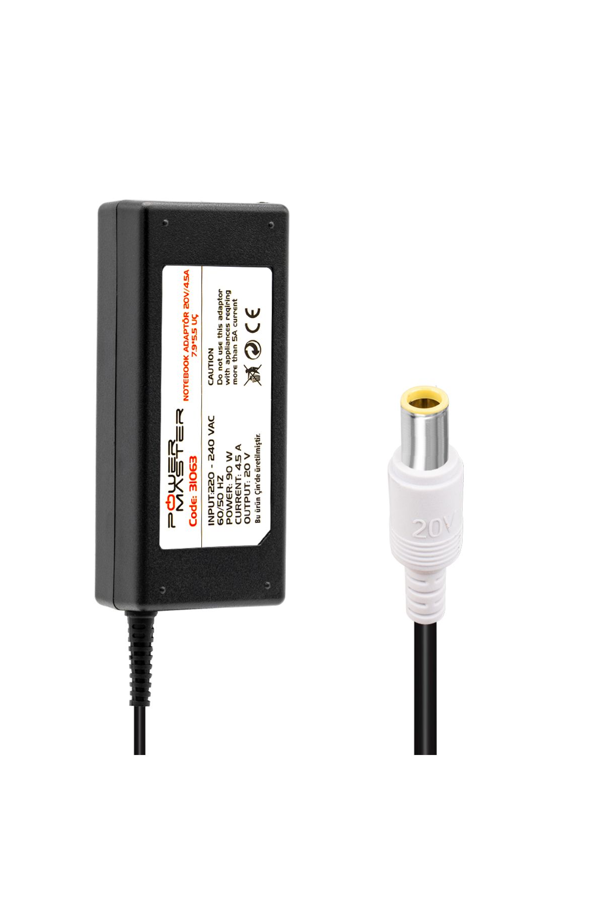 robotrend Pm-31063 20 Volt - 4.5 Amper 7.9*5.5 Mm Uçlu Notebook Adaptör