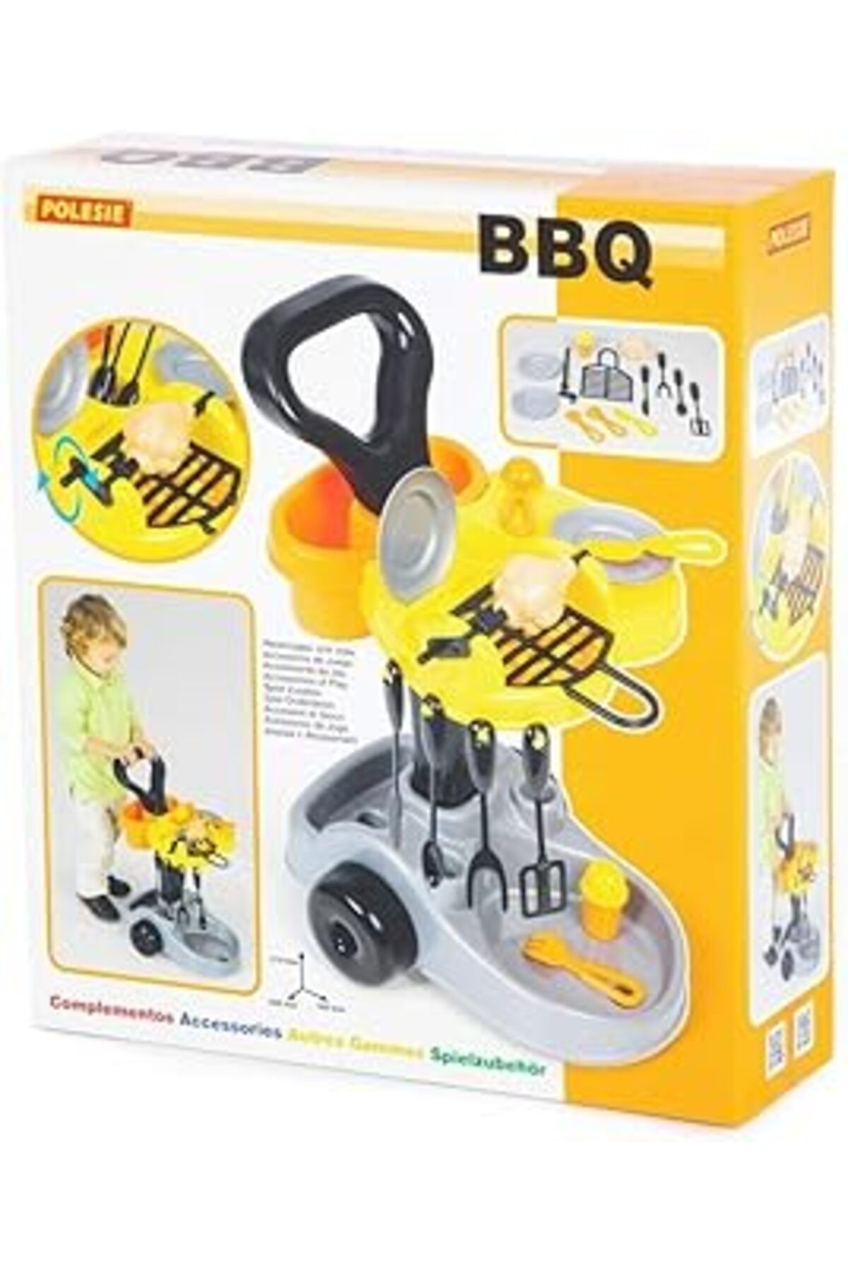 Mu Art Ahşap Polesie 36605 Barbekü Seti (Kutu) -Yemek Ve Oyun Oyuncakları, Çok Renkli