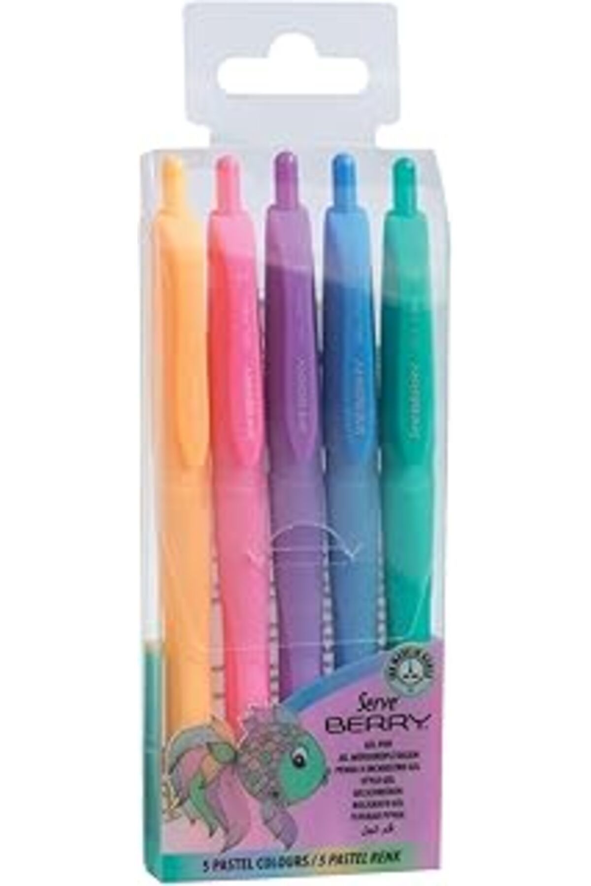robotrend Berry Jel Kalem 0.7Mm Pastel Karma 5'Li Pet