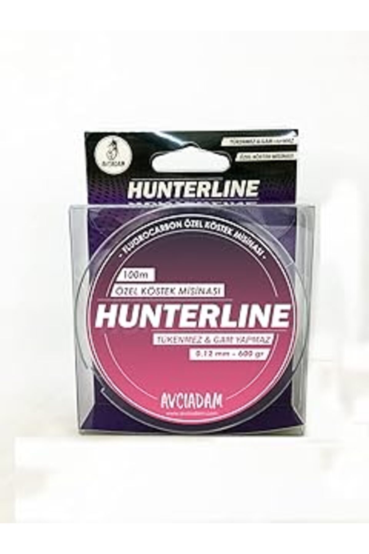 NZM TİCARET Avciadam Hunterline 0,12mm - 600gr 100m Fluorocarbon Köstek Misinasi