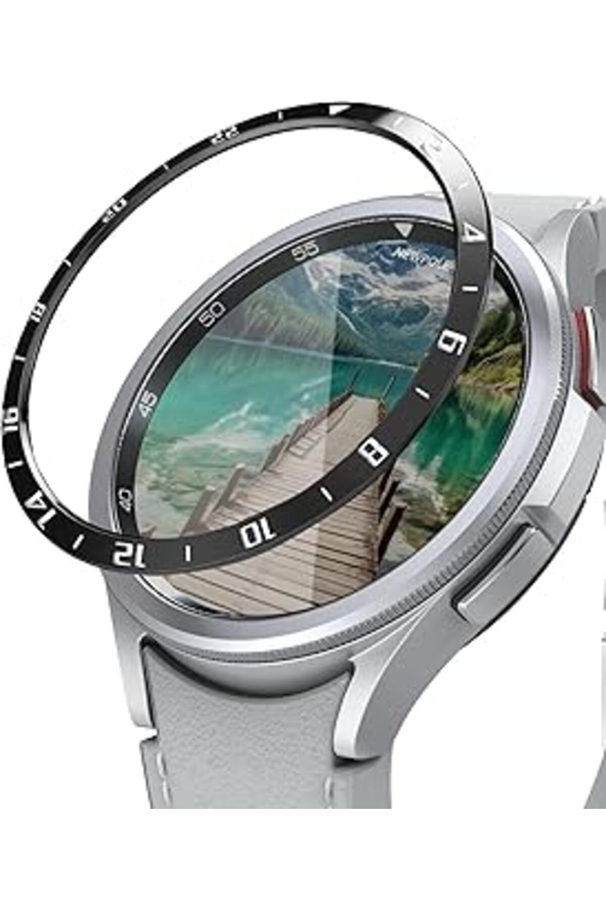 karadağsb Newpole Galaxy Watch 6 47Mm Için Çerçeve Darbeye Dayanıklıçizilme Karşıtı Çerçeve Samsung Galaxy Wa