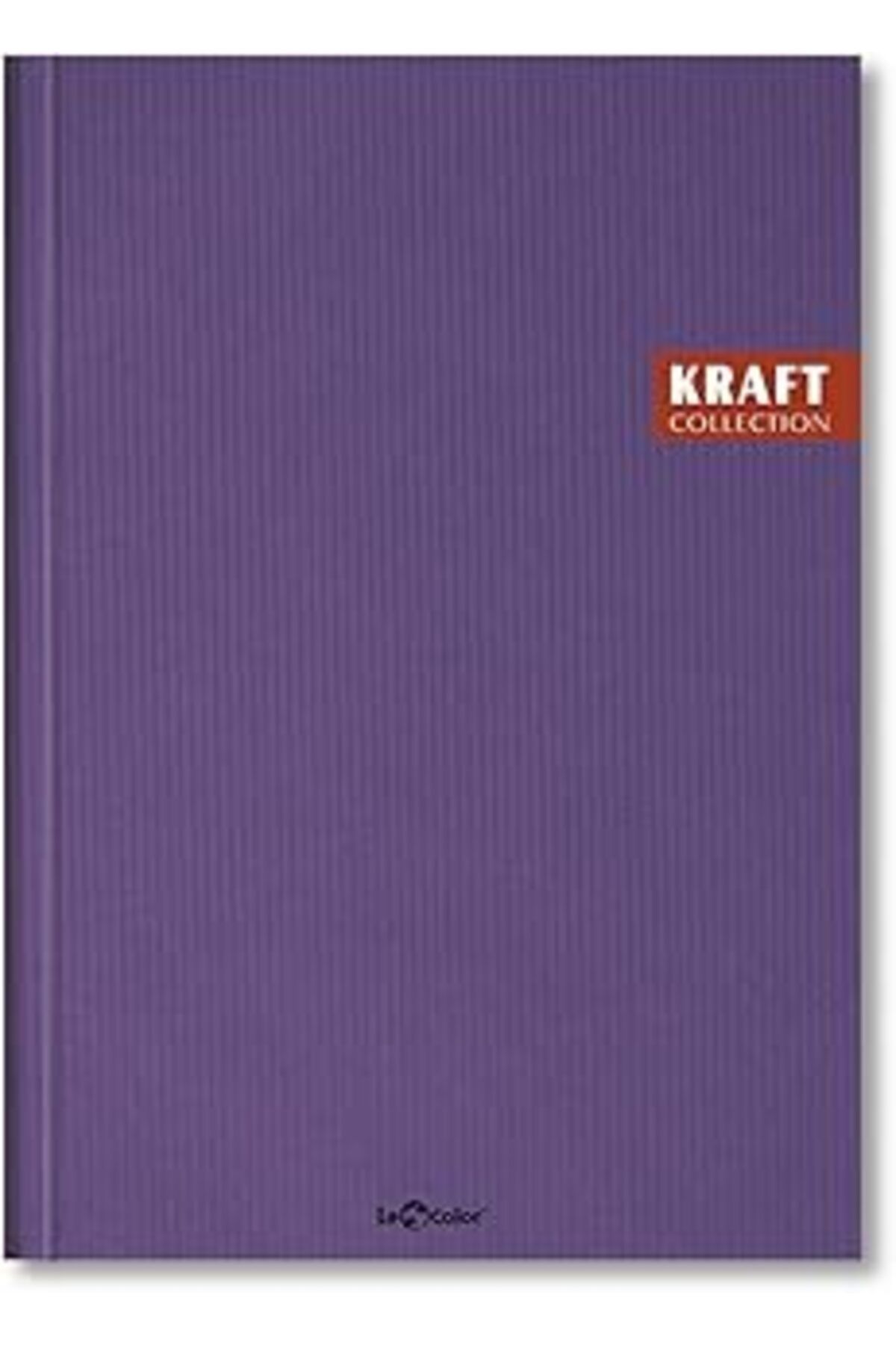 NZM TİCARET Lé Color 2017115/2 Kraft Defter Sert Kapaklı, Spiralli, 1.Hamur Kağıt, 200 Sayfa, Mor