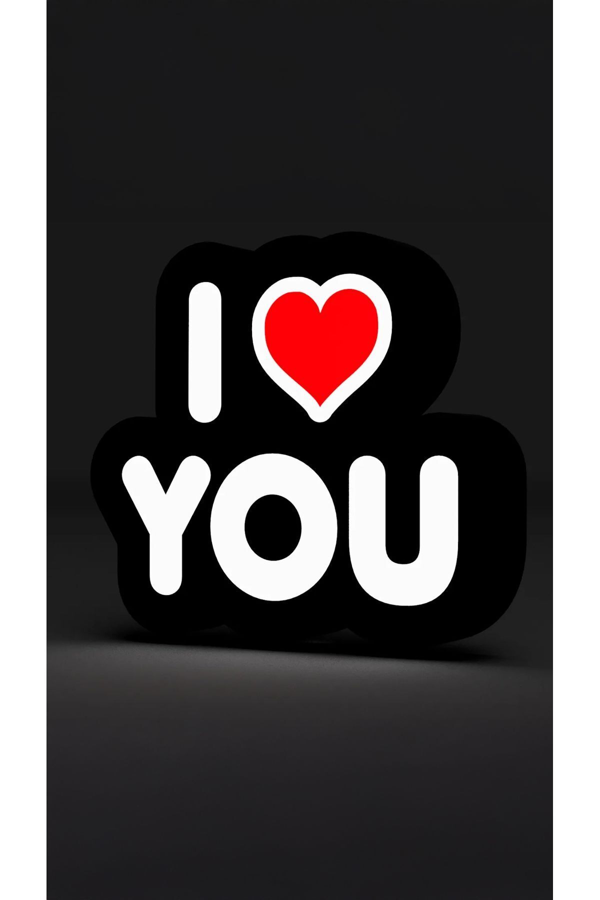 MEK I Love You Seni Seviyorum Dekoratif Aydınlatma LED Gece Lambası