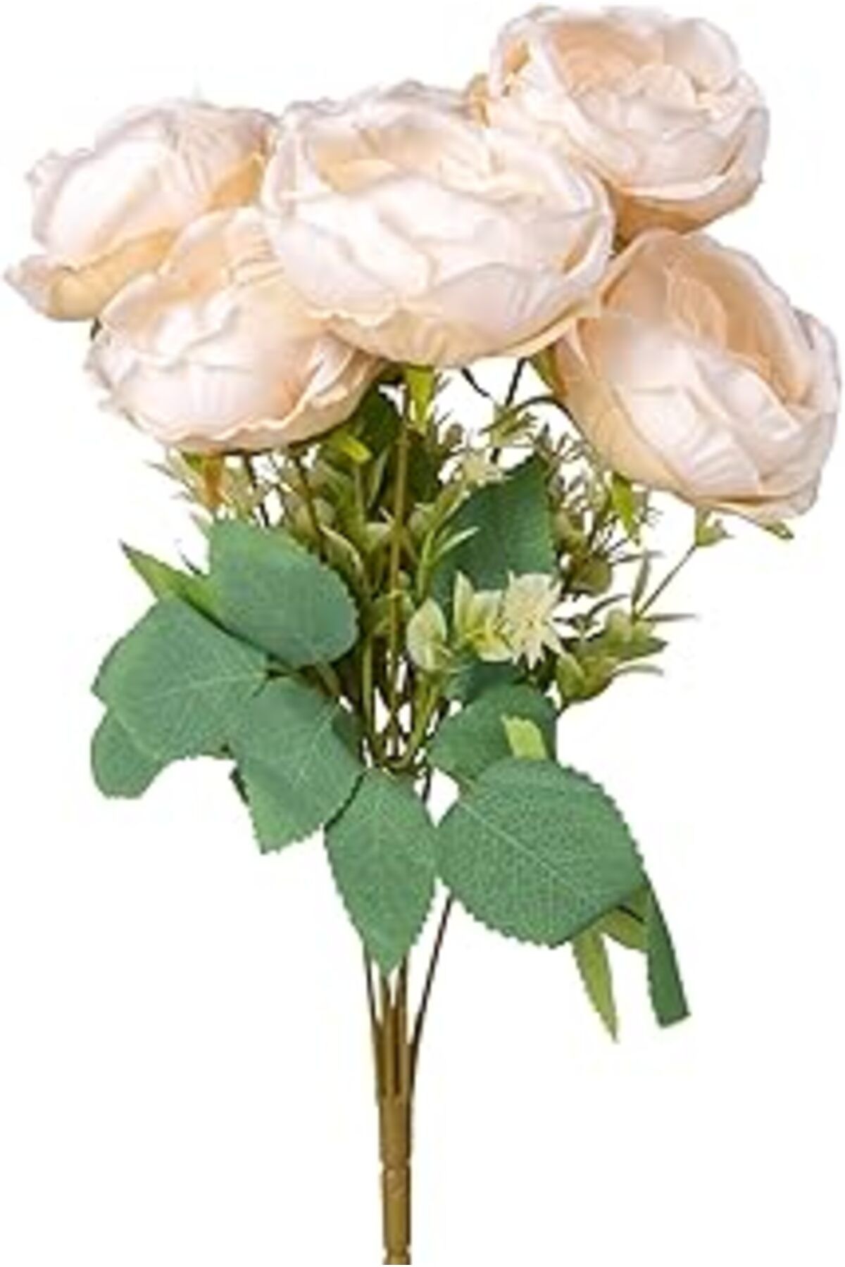 Roses Store Herdekora Yapay Çiçek Şakayık Buket 7 Dal Krem 41 Cm.