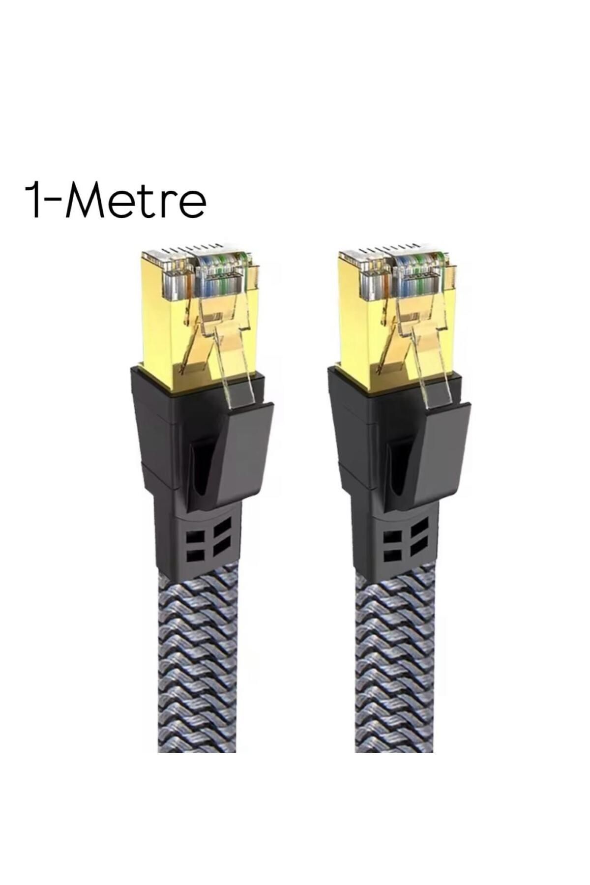 sonx Cat 8 LAN Kablosu –Ethernet Kablosu Örgü Kaplama, Yüksek Hızlı – 1m 2m 3m 5m 10m”