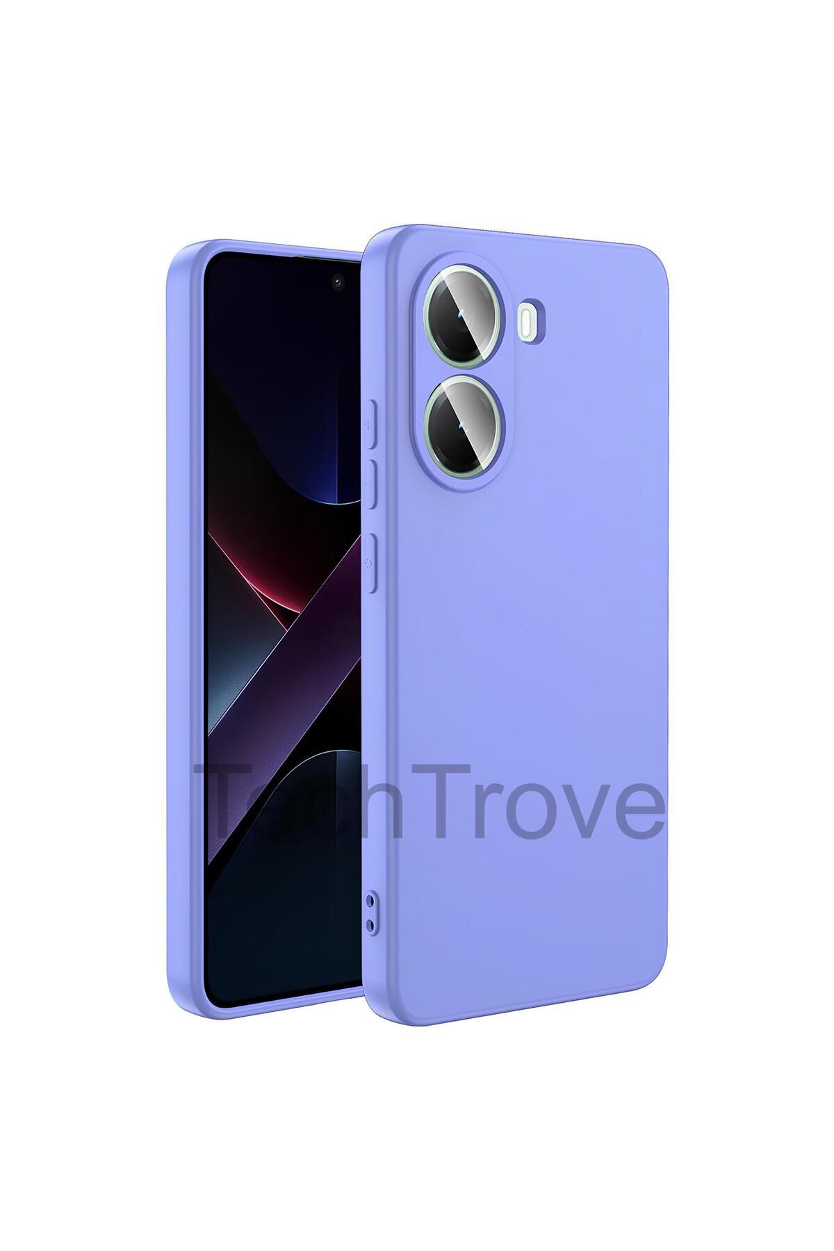 TechTrove Xiaomi Poco X7 Pro Kılıf İçi Kadife Süet Tasarımlı Kamera Korumalı Renkli Silikon Kapak