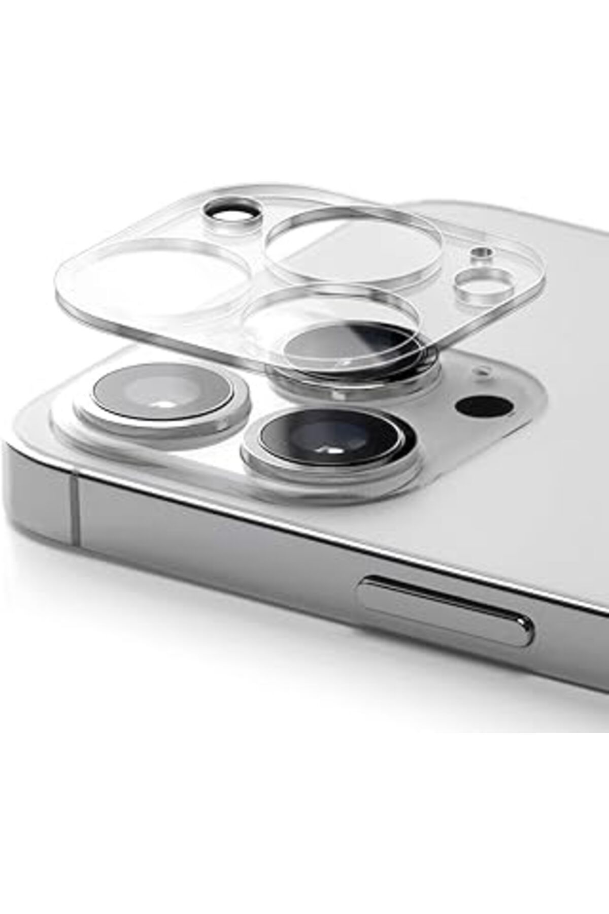 Pazarcan Iphone 13 Pro/13 Pro Max Uyumlu Kamera Lens Koruyucu Tam Şeffaf Temperli Cam Yüksek Çözünürlüklü Hd