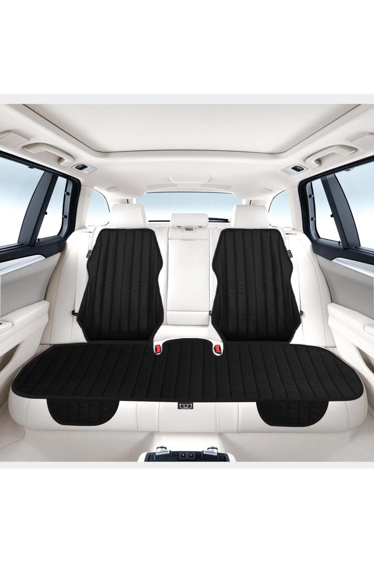 Bod Magnesia Serisi Deri Koltuk Koruyucu Kılıf Minder Ön Arka Set Cepli Siyah fotoğrafı 3 (önizleme)