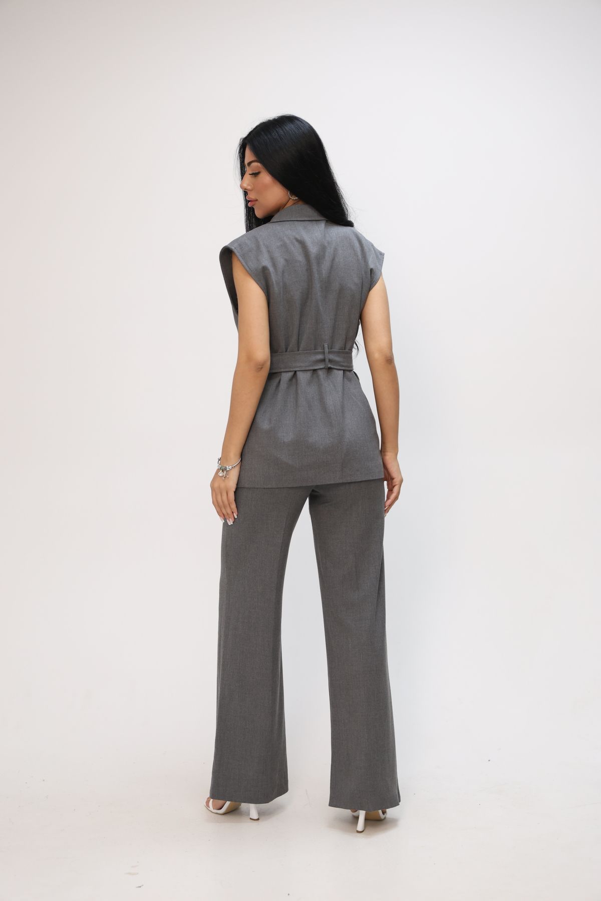 Nesil-Aller Detailed Belted Vest 5