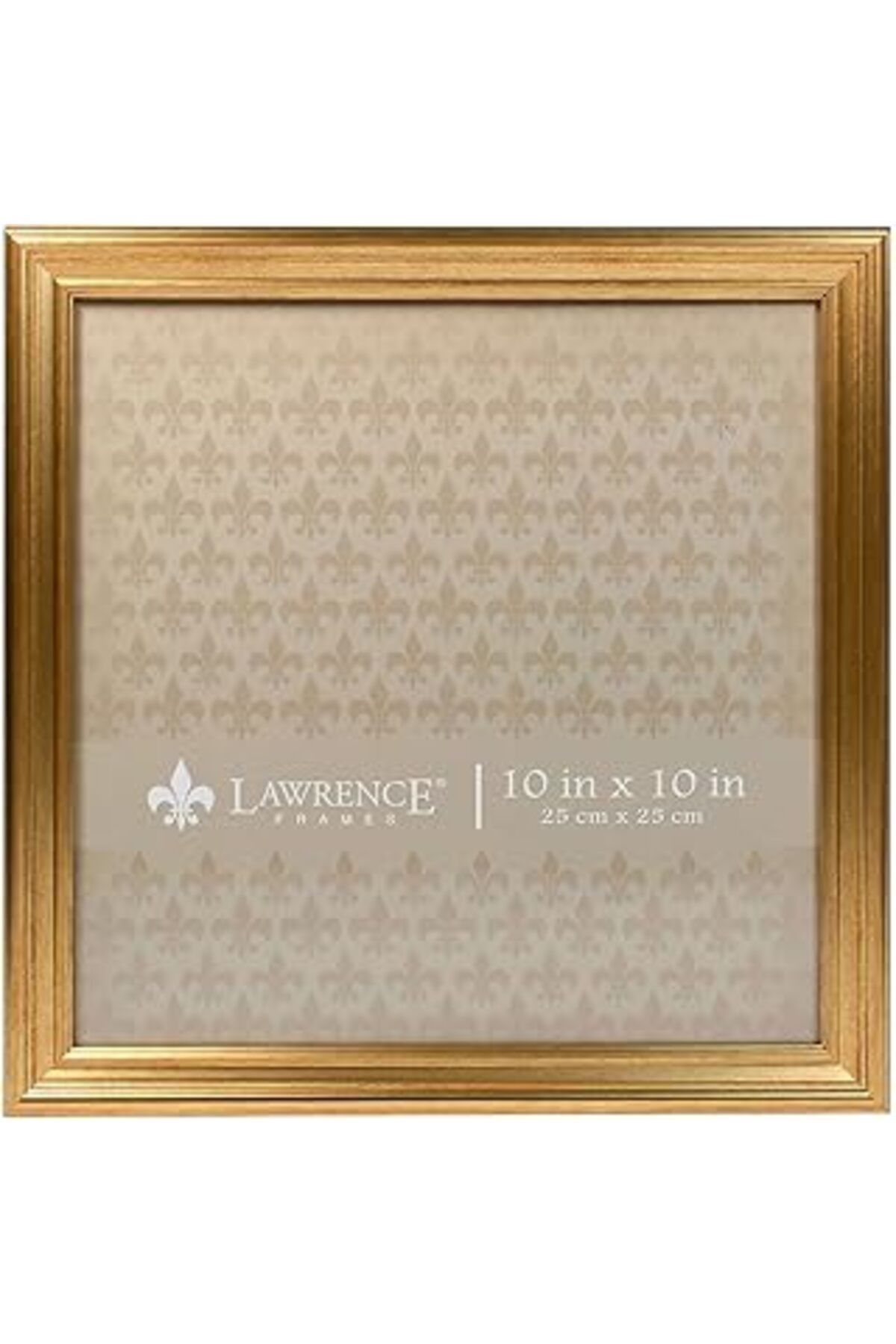 Mu Art Lawrence Frames (10X10, Gold) - 10X10 Sutter Burnished Gold Picture
