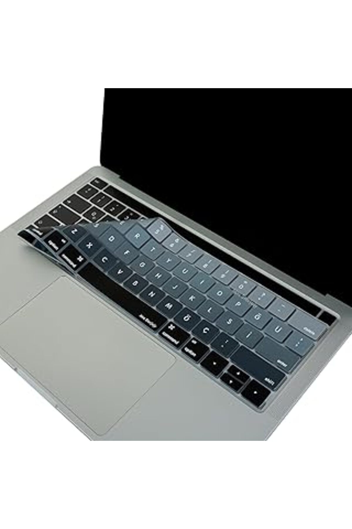 Mu Art Ahşap Mcstorey Macbook Pro Klavye Koruyucu Touchbarlı (Us To Tr) Ombre A1706 A1989 A2159 A1707 A1990 Uyum