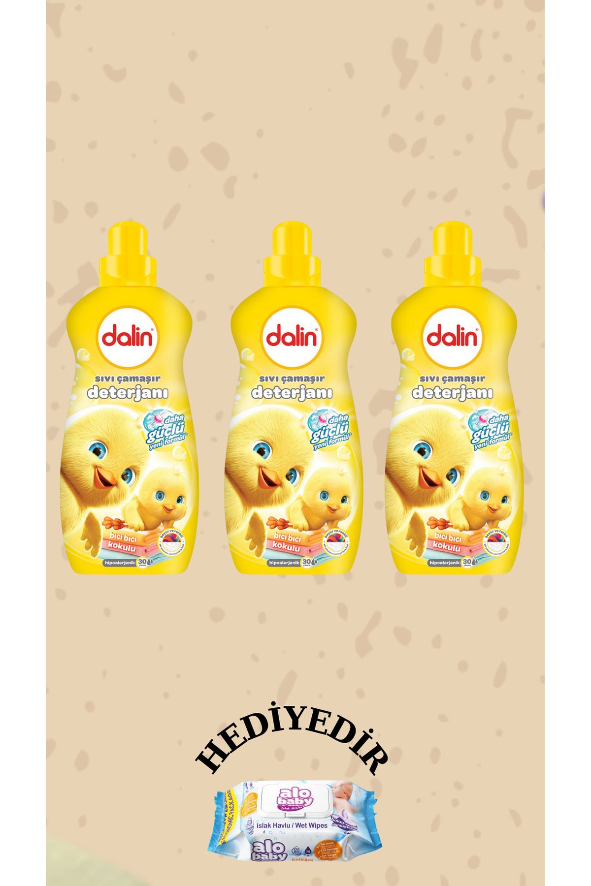 Dalin Çamaşır Deterjanı Bıcı Bıcı Kokulu 1500 ml 3 Adet