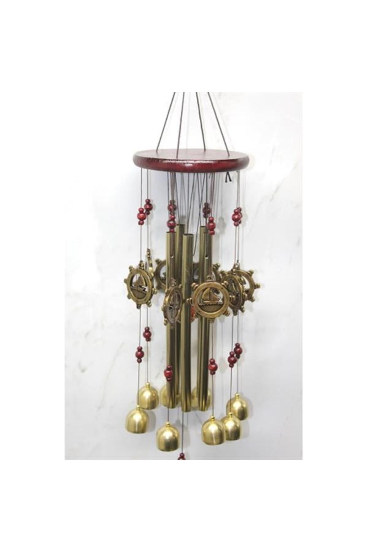 Mu Art Ahşap Metal Rüzgar Çanı Model 6