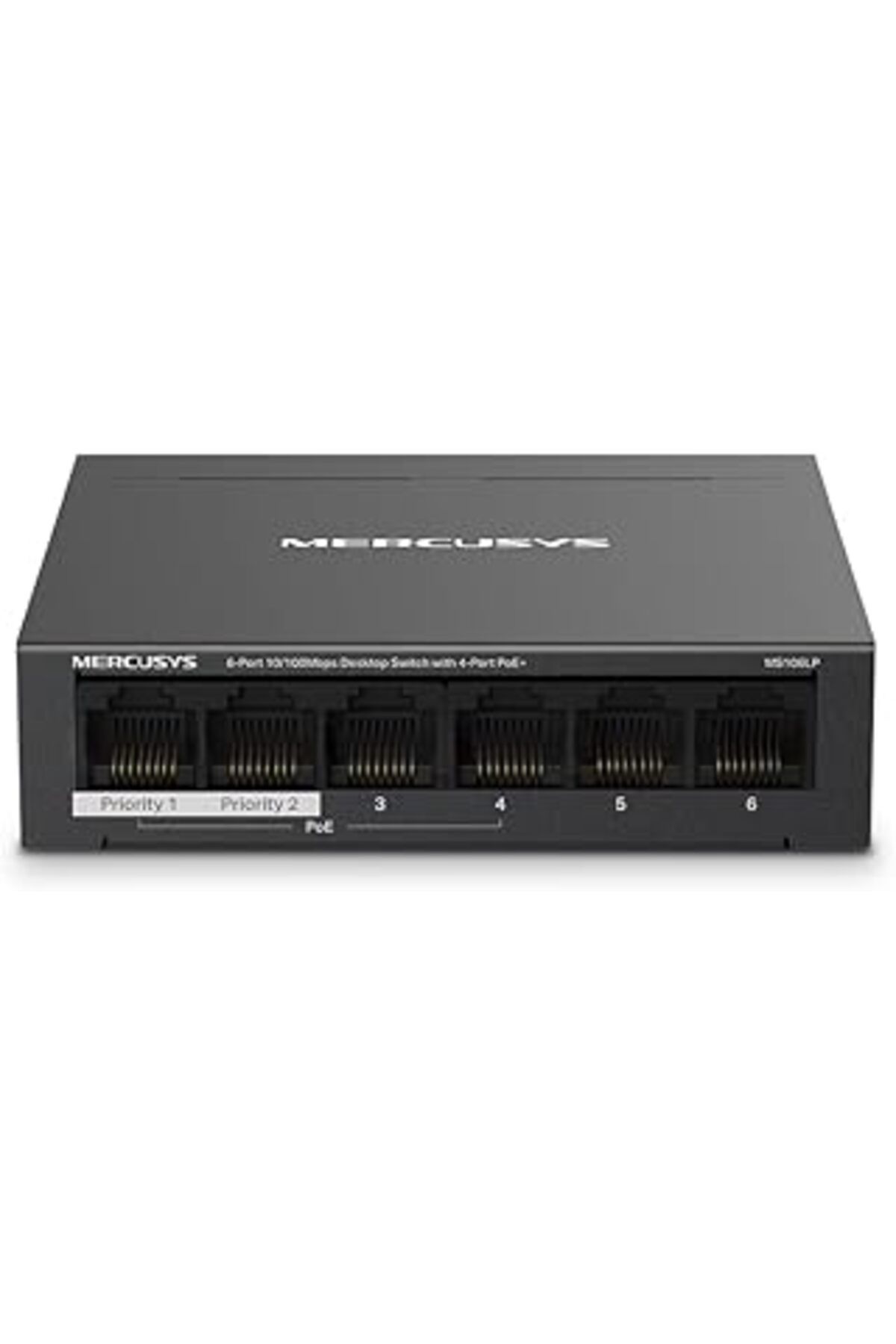 NZM TİCARET Mercusys Ms106Lp, 6-Port 10/100Mbps Desktop Switch With 4-Port Poe+
