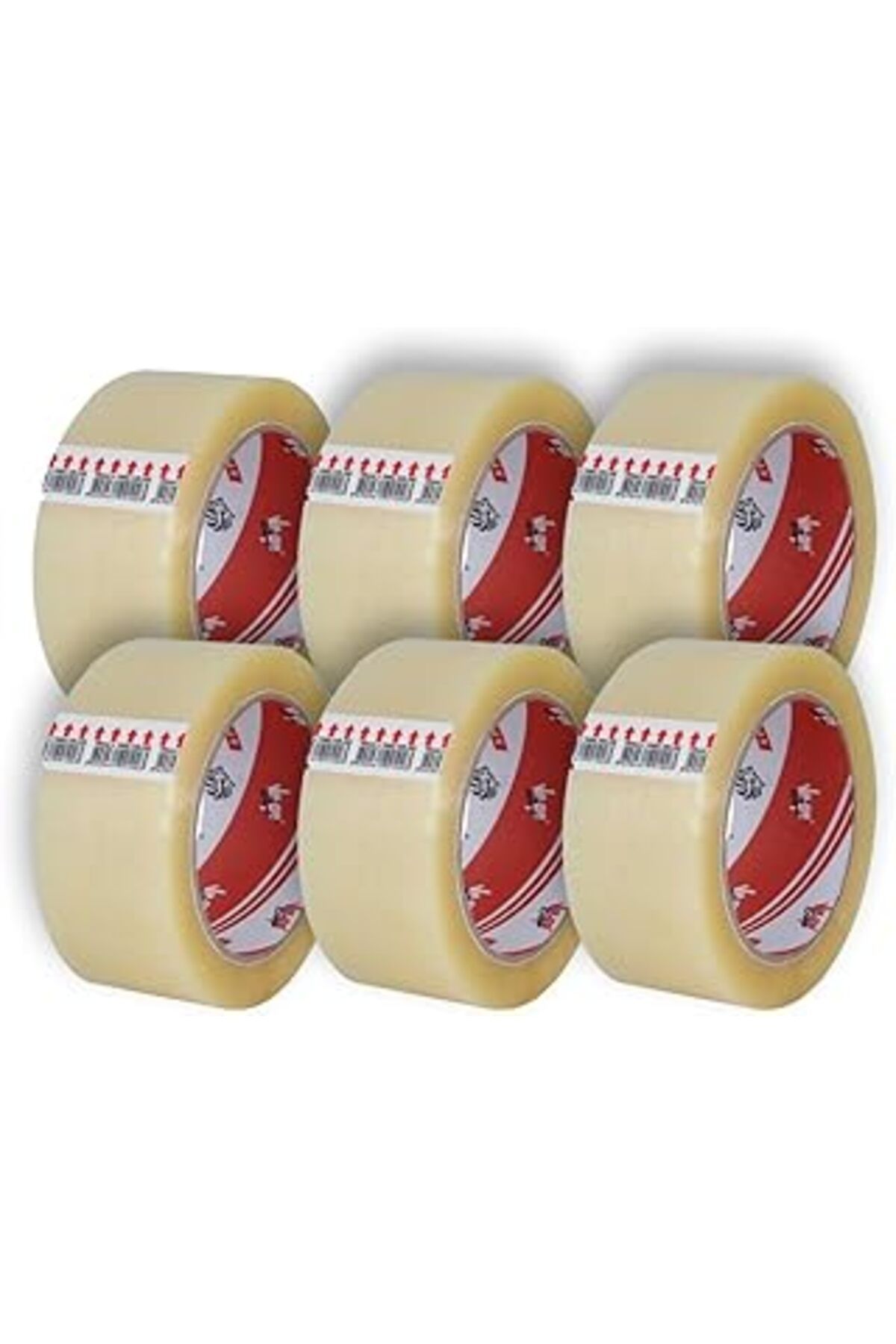 NETWORK ART Ve-Ge Koli Bandı 6 Adet 45X100 Şeffaf (Bufalo) En 45Mm, Uzunluk Net 100 Metre, Basınca Ve Gerilime
