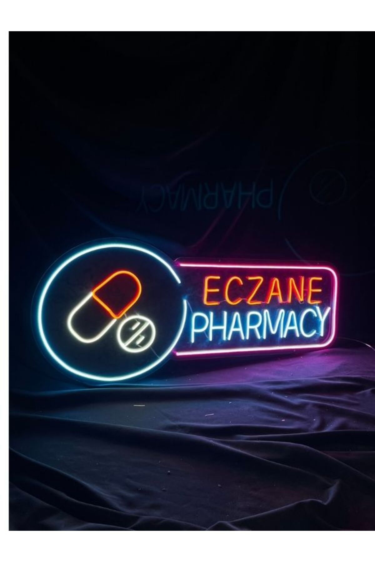 vinyuup Eczane Pharmacy Neon Led Yazı Görse