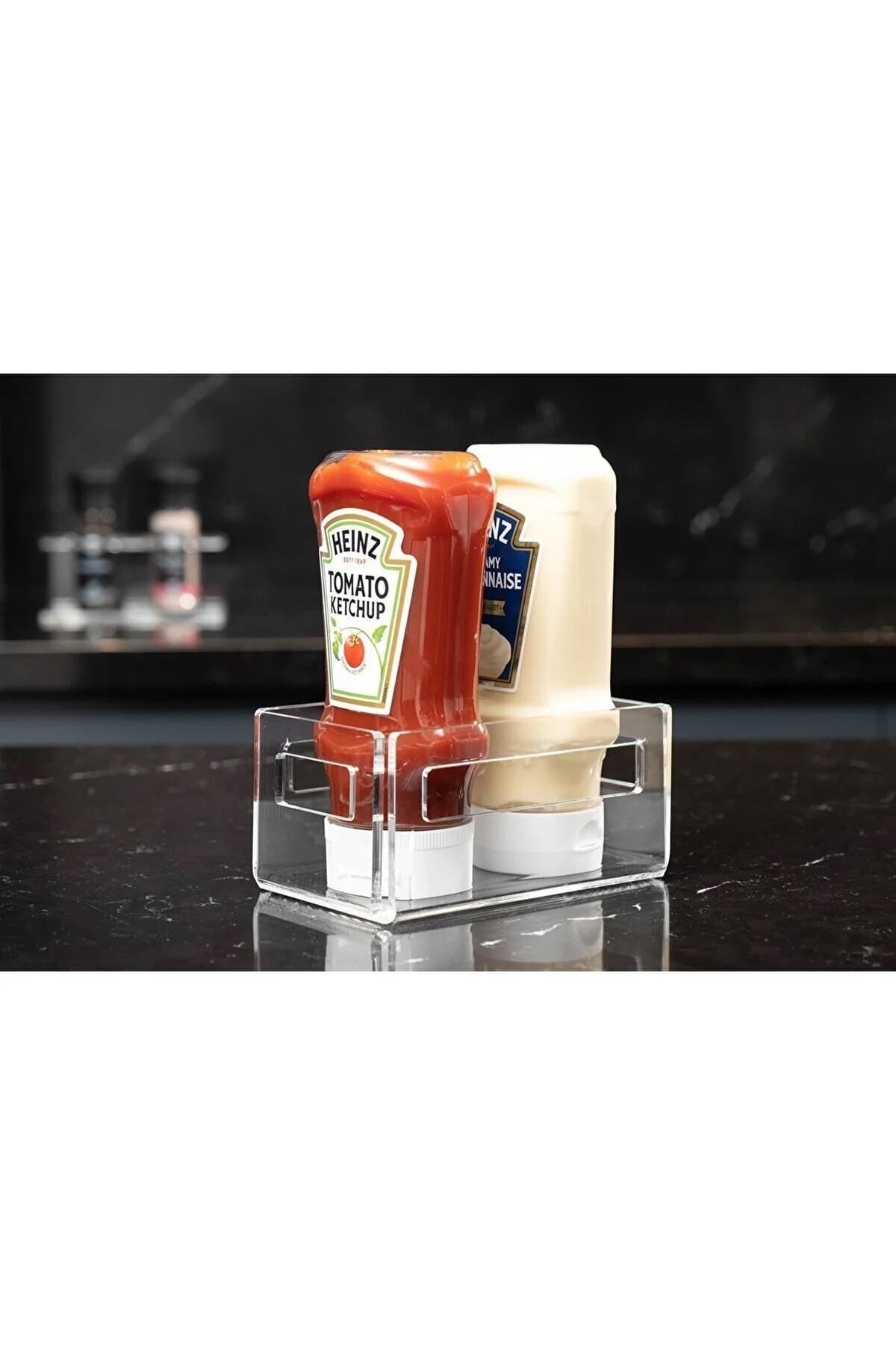 Trend Pleksi Sos Ve Baharat Düzenleyici (Küçük Boy 14cm x 8cm)