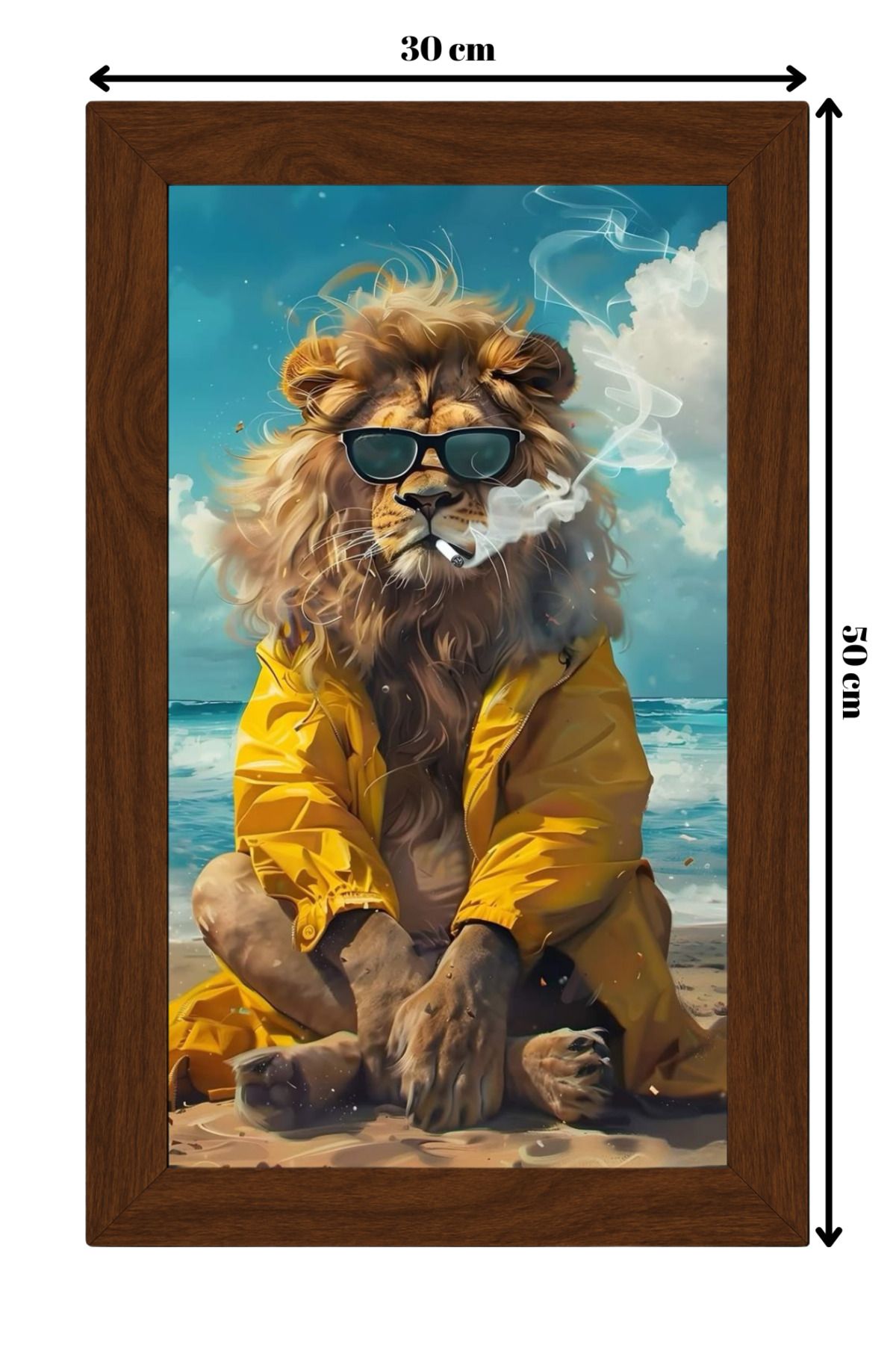 ColorCraft SERAMİK ÜZERİNE AHŞAP ÇERÇEVELİ 30x50cm TABLO NO:117