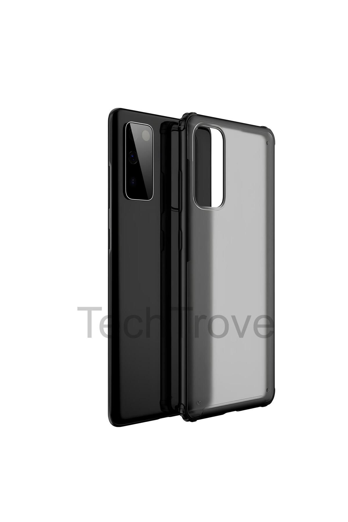 TechTrove Samsung Galaxy S20 FE Kılıf Extra Korumalı Arkası Şeffaf Slikon Kapak