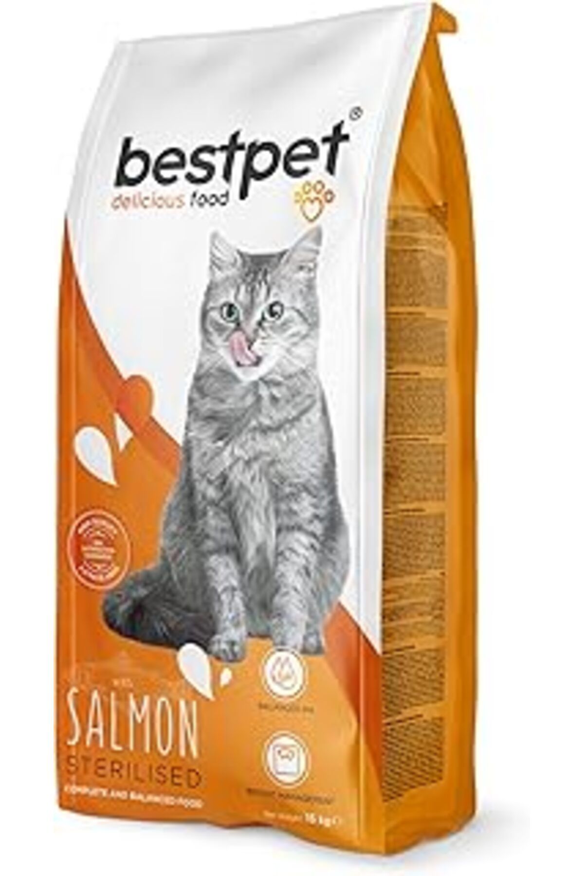 NETWORK ART Bestpet Yetişkin, Kısırlaştırılmış Kediler İçin Somonlu Kuru Mama 15 Kg