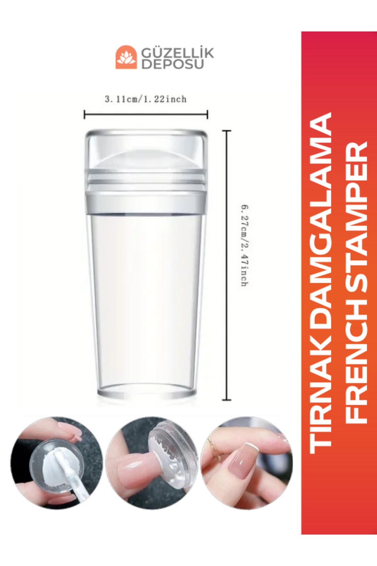 Güzellik Deposu Tırnak French Stamper, Tırnak Süsleme Damgalama Aparat, French Aparatı