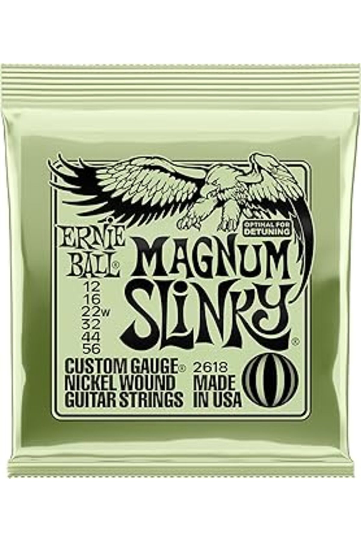 Pazarcan Ernie Ball Magnum Slinky Nickel Wound Electric Guitar Strings 12-56 Gauge