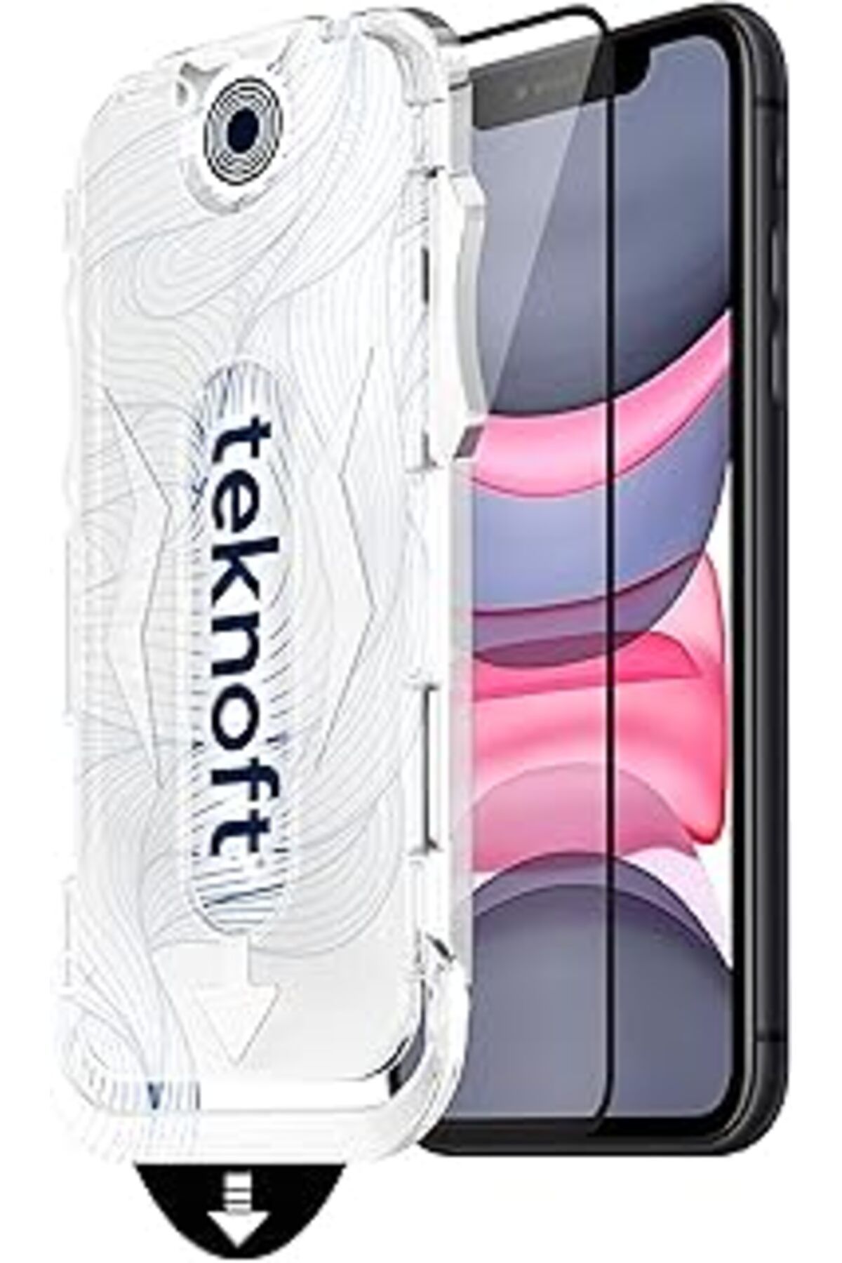 jupiter global bazaar Teknoft Iphone 11 İçin Kolay Kurulum Kitli Takılırken Camın Altında Kesinlikle Toz Bırakmayan Ekstr