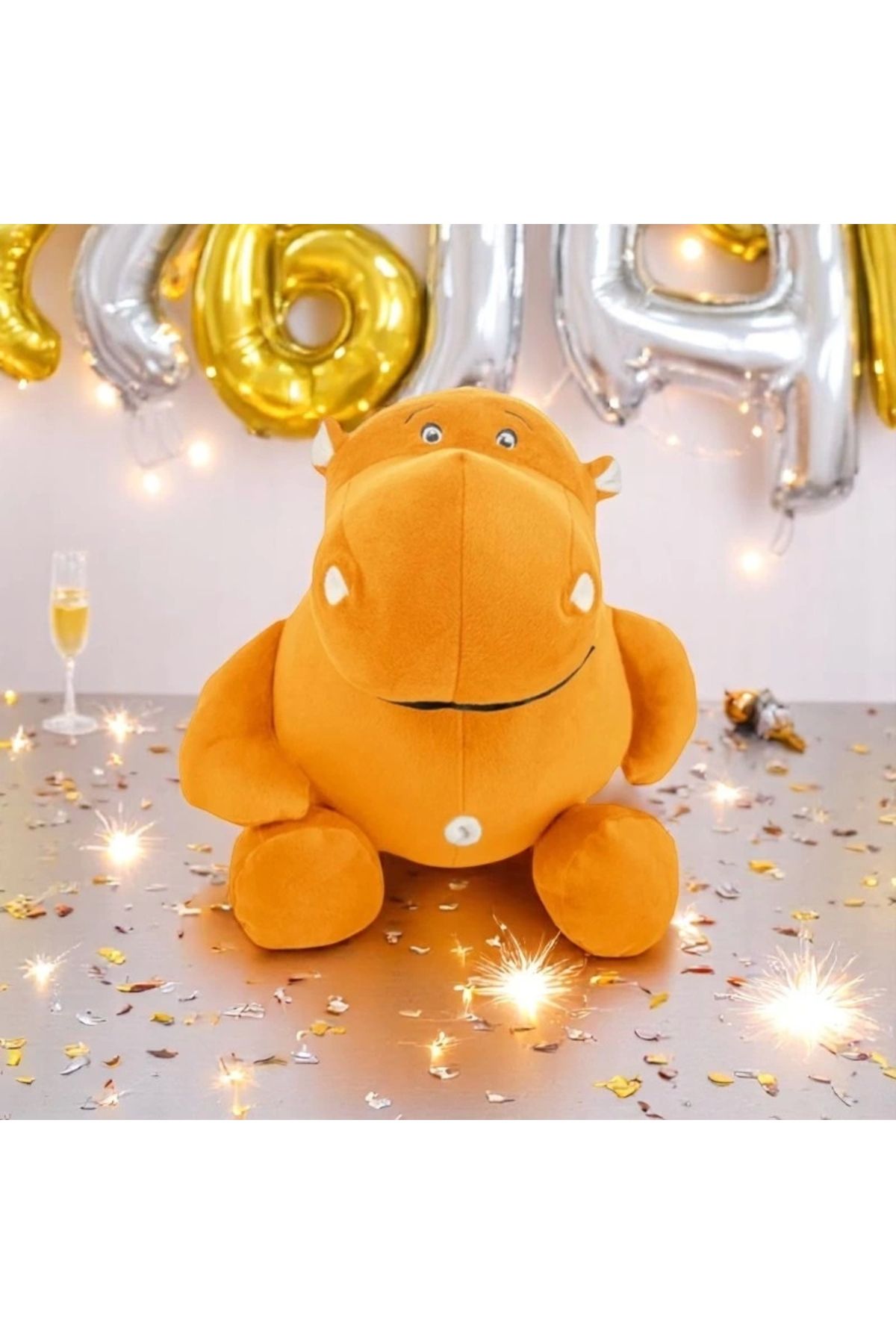 Wionland Sevimli Sarı Su Aygırı Peluş Oyuncak