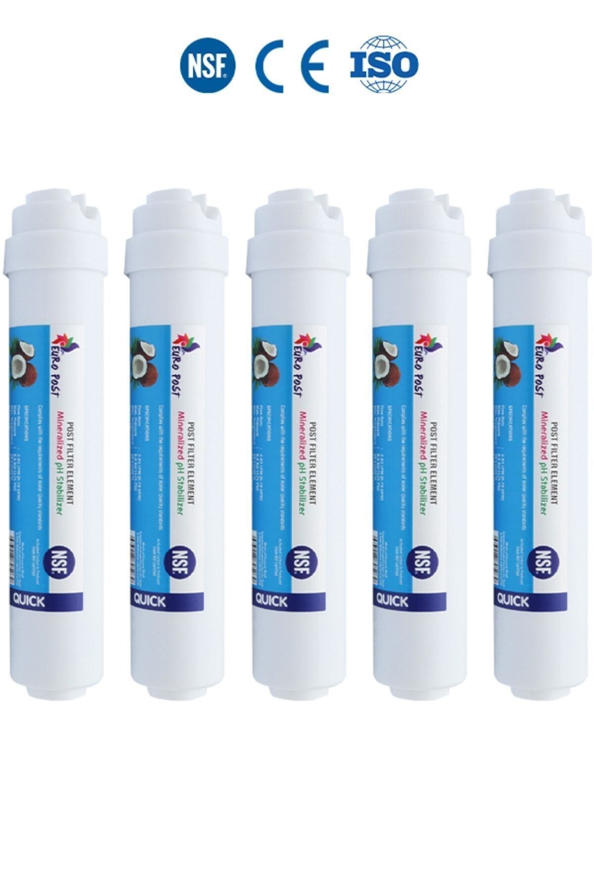 Filter Store Su Arıtma Cihazı Uyumlu Nsf Onaylı 1840 Mesh Karbonlu Tatlandırıcı Son Karbon Filtre ( 5 Adet )