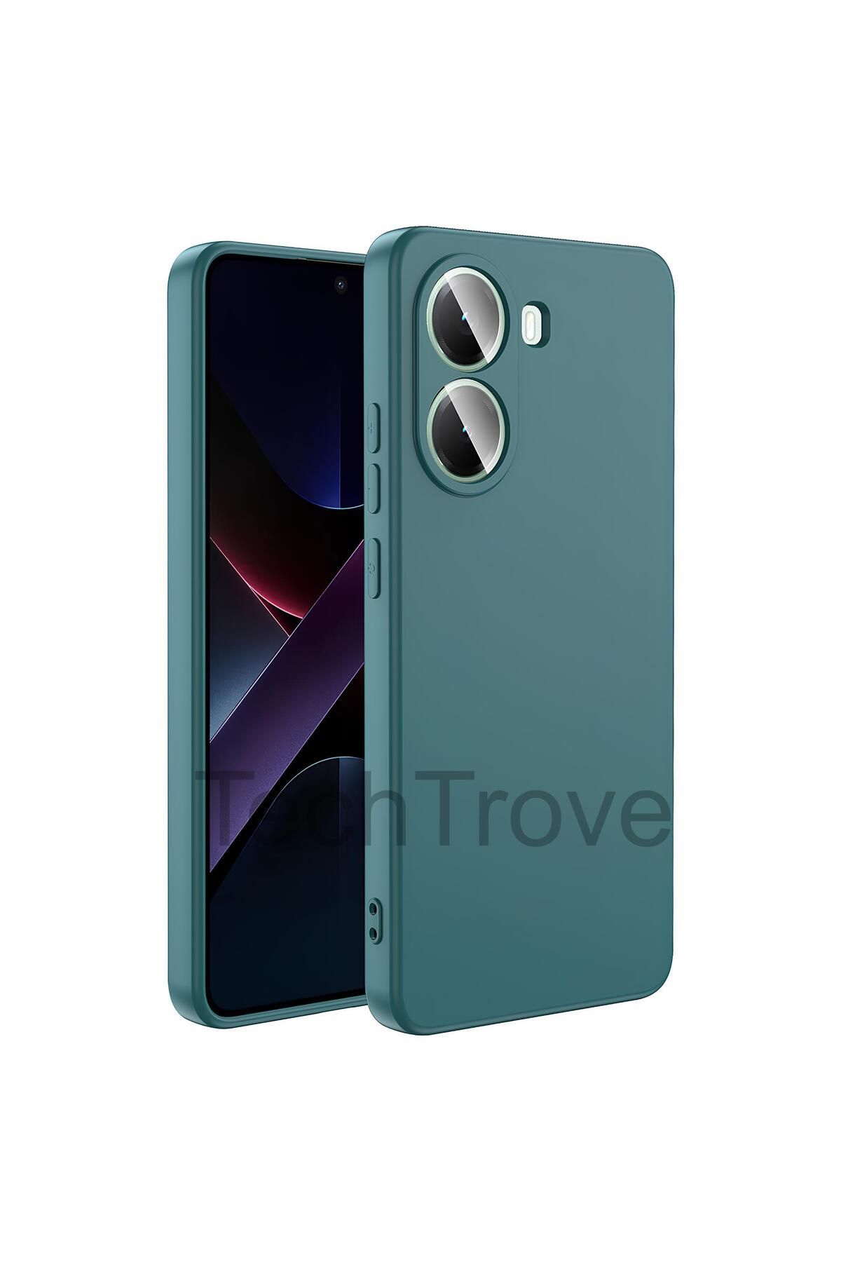 TechTrove Xiaomi Poco X7 Pro Kılıf İçi Kadife Süet Tasarımlı Kamera Korumalı Renkli Silikon Kapak