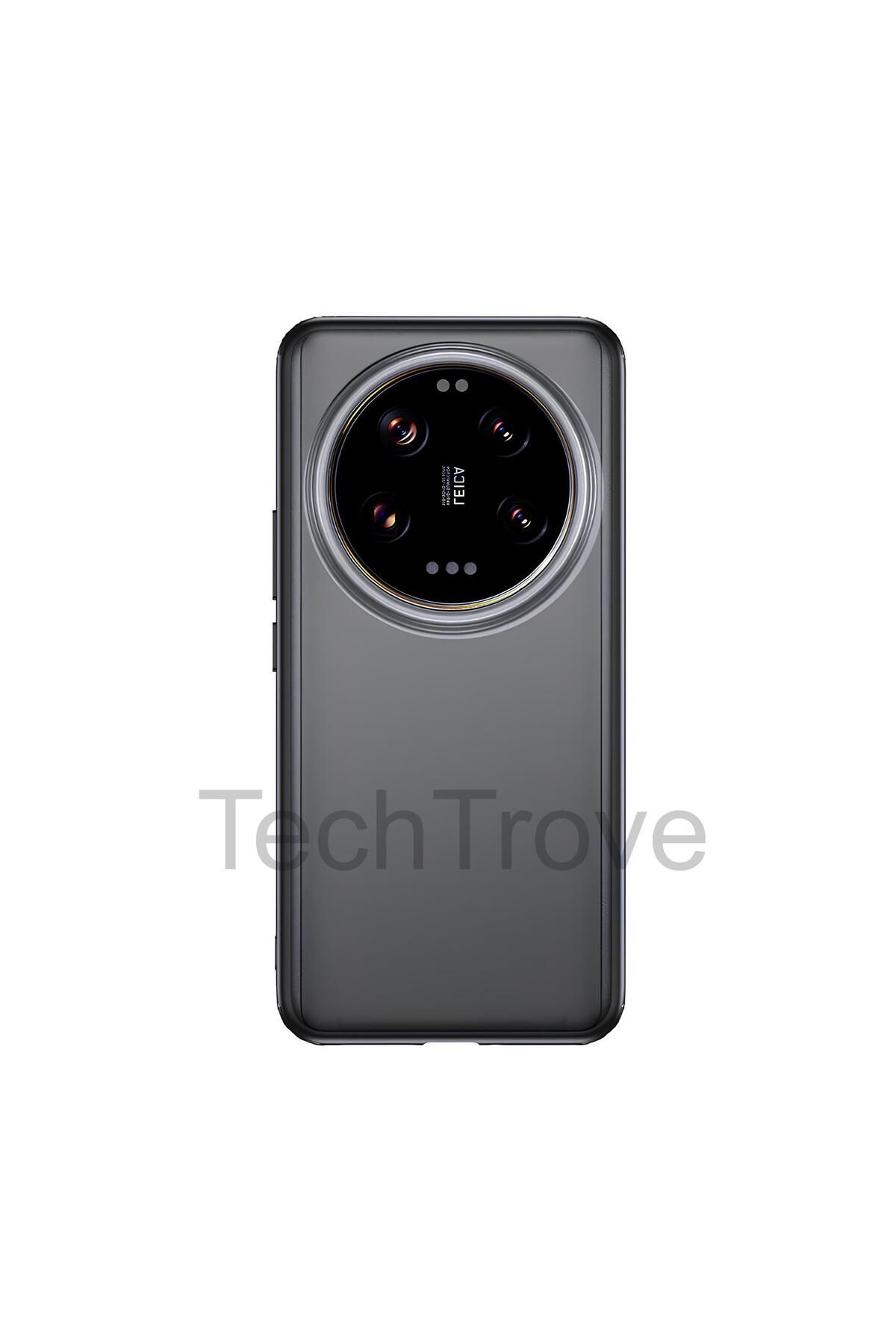 TechTrove Xiaomi Mi 14 Ultra Kılıf Extra Korumalı Arkası Şeffaf Slikon Kapak