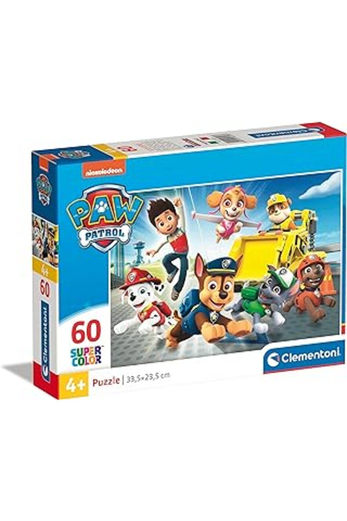 NZM TİCARET 26203 Paw Patrol Supercolor Patrol-60 Parça, Yapboz 4 Yaş, Yapboz Karikatür