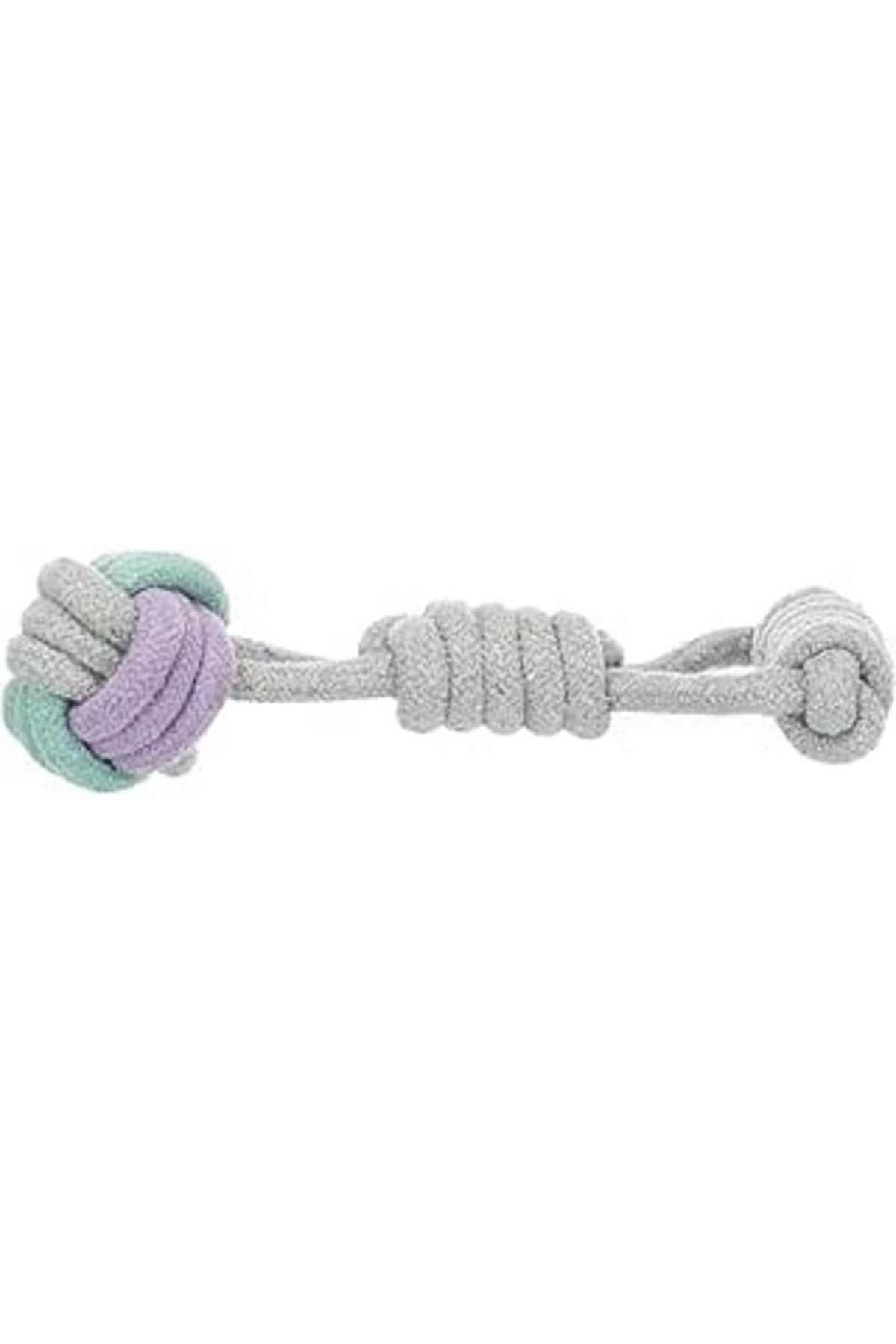 NZM TİCARET Trixie Yavru Köpek Tut Çek Oyuncağı, İpli Top, Ø6×23Cm