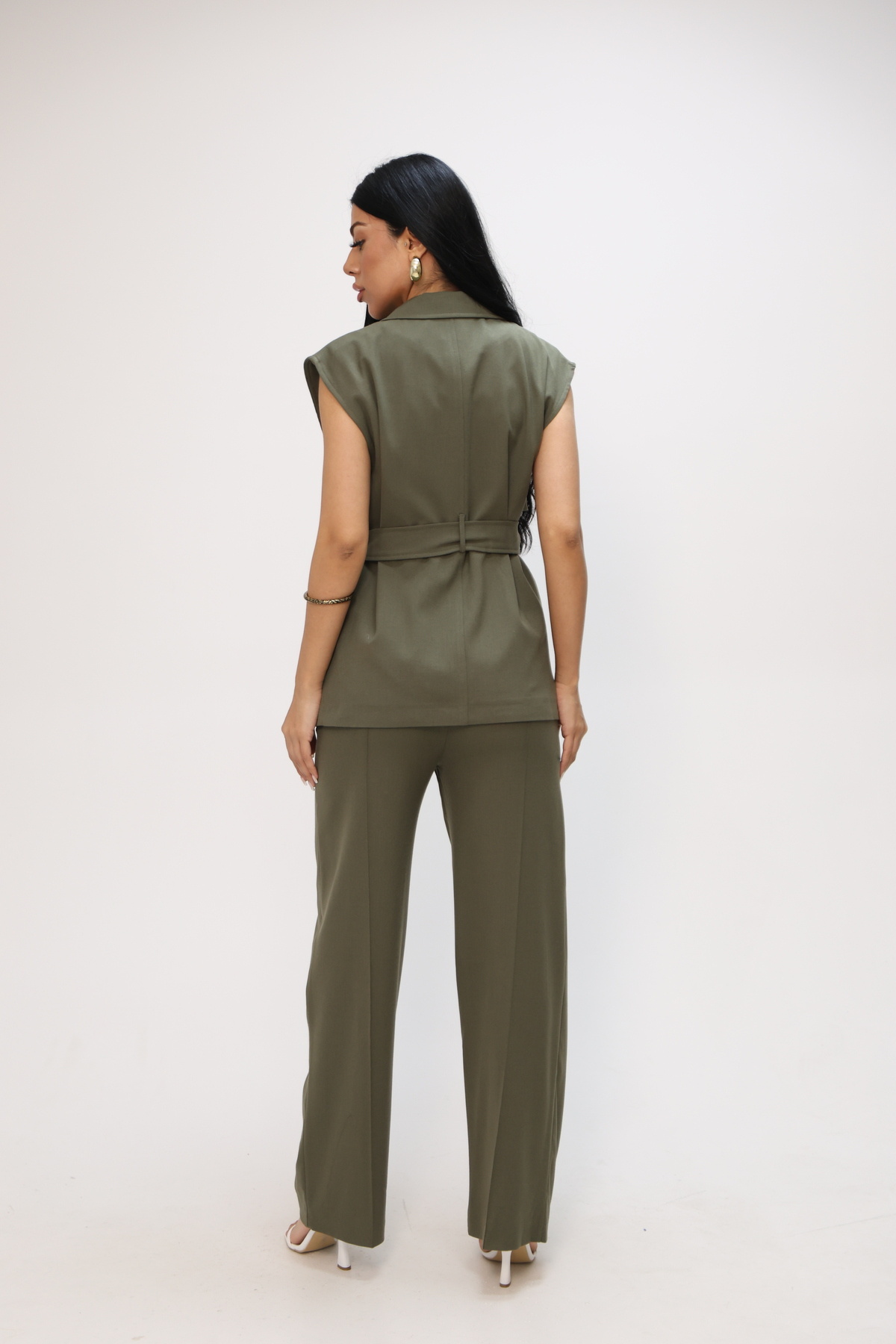 Nesil-Aller Detailed Belted Vest 4