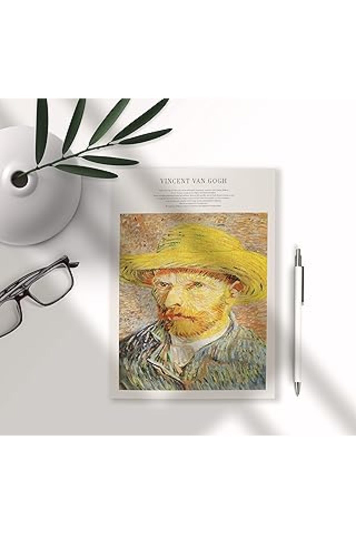 robotrend Fark Tanıtım Özel Tasarım Van Gogh Kapak A5 Çizgisiz Defter - 180 Derece Açılabilir, Sırtı Dikişli,