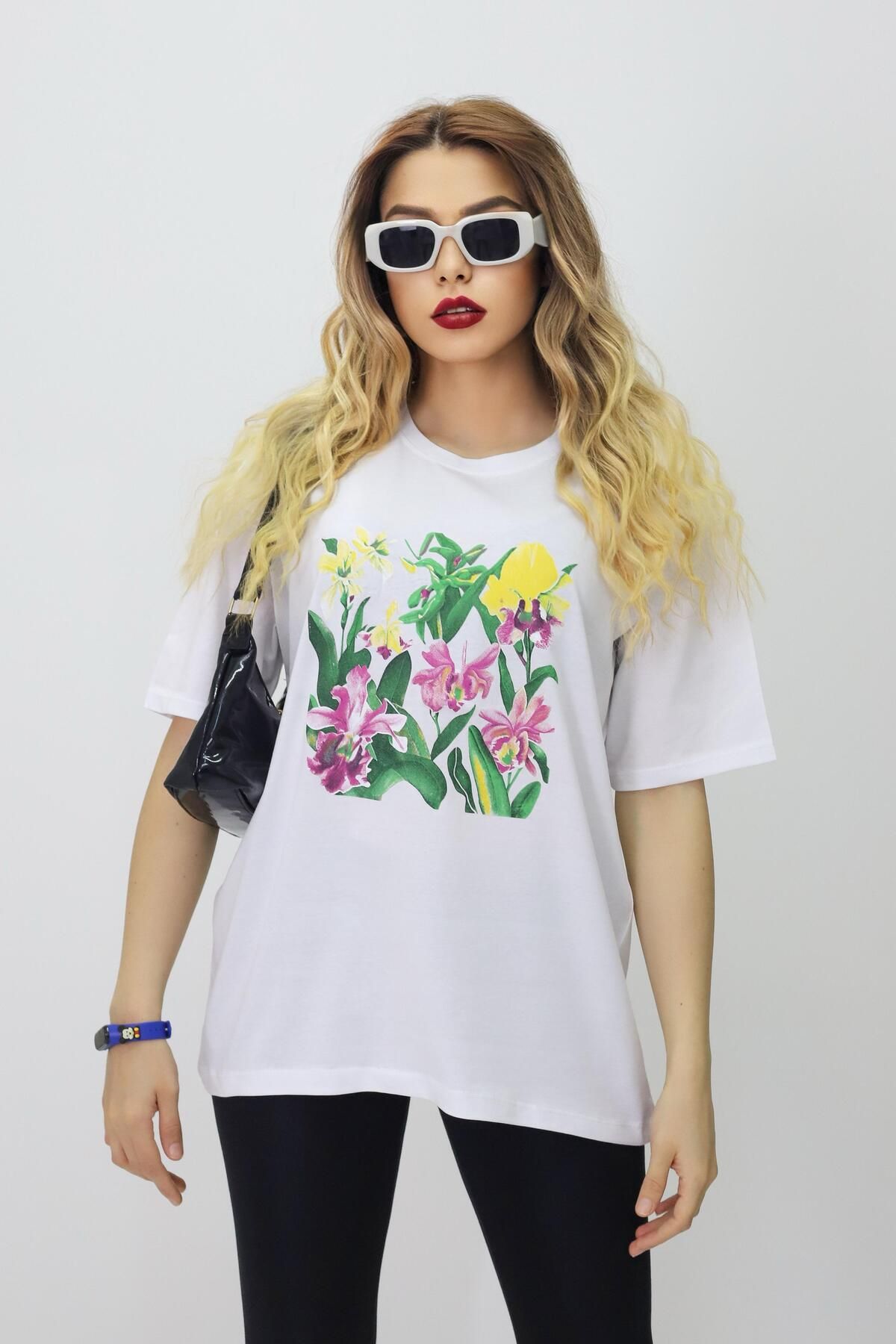 Bala Giyim Baskılı Oversize Kadın T-Shirt
