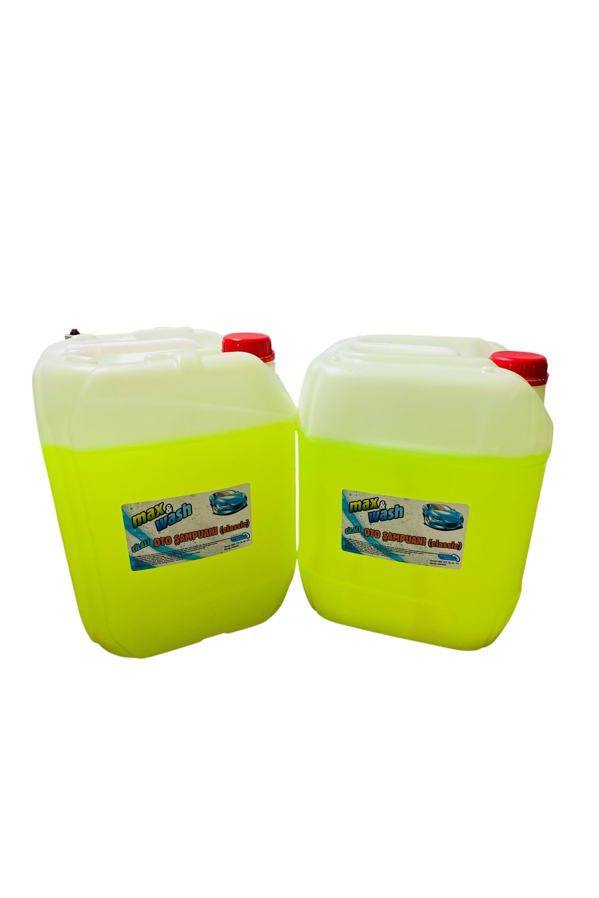 Max&Wash Max wash 20+20kg cilalı oto şampuan 1/60konsantre(eko fırçasız)