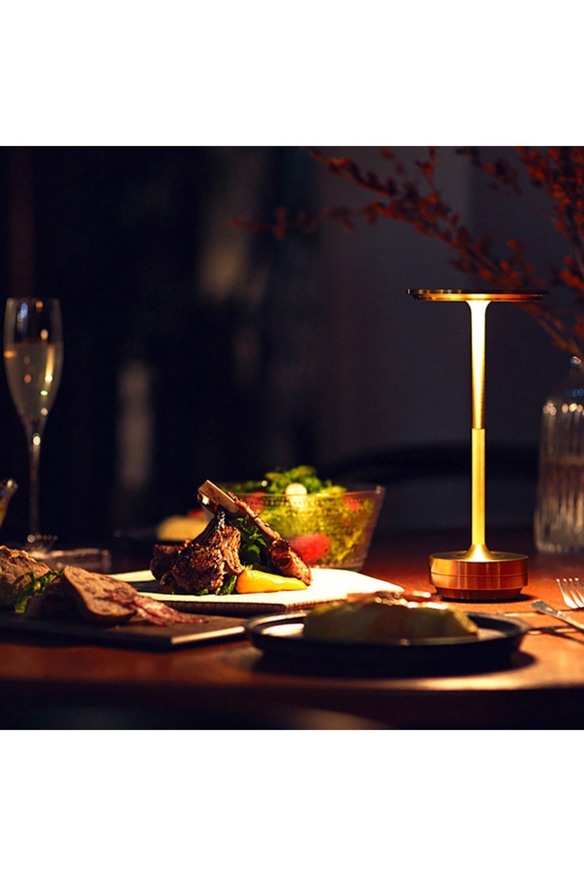 Home Şarjlı LED Dokunmatik Masa Lambası Dekoratif, Ayarlanabilir Işık, Gece Lambası | Restoran, Otel, Ba