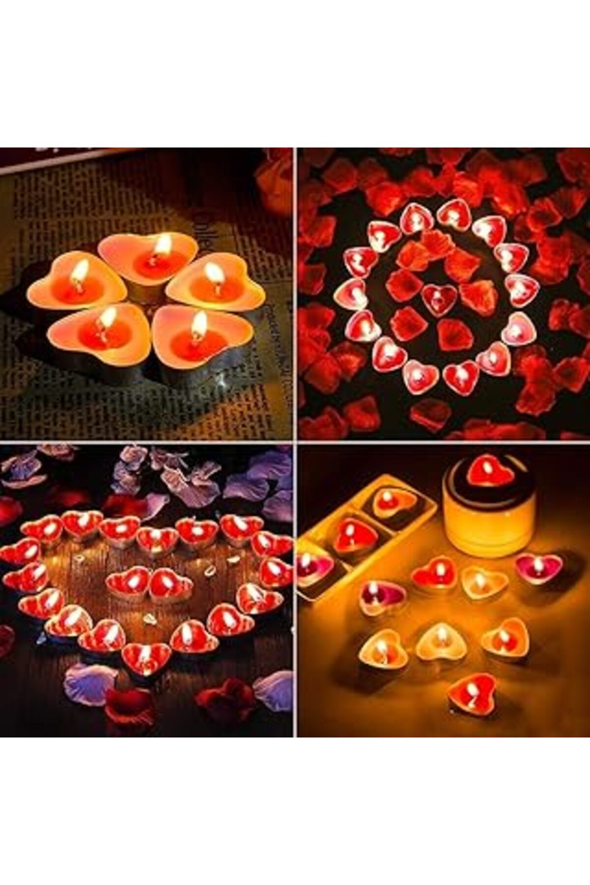 NETWORK ART Kalpli Tea Light Mum 16 Adet Romantik Mum
