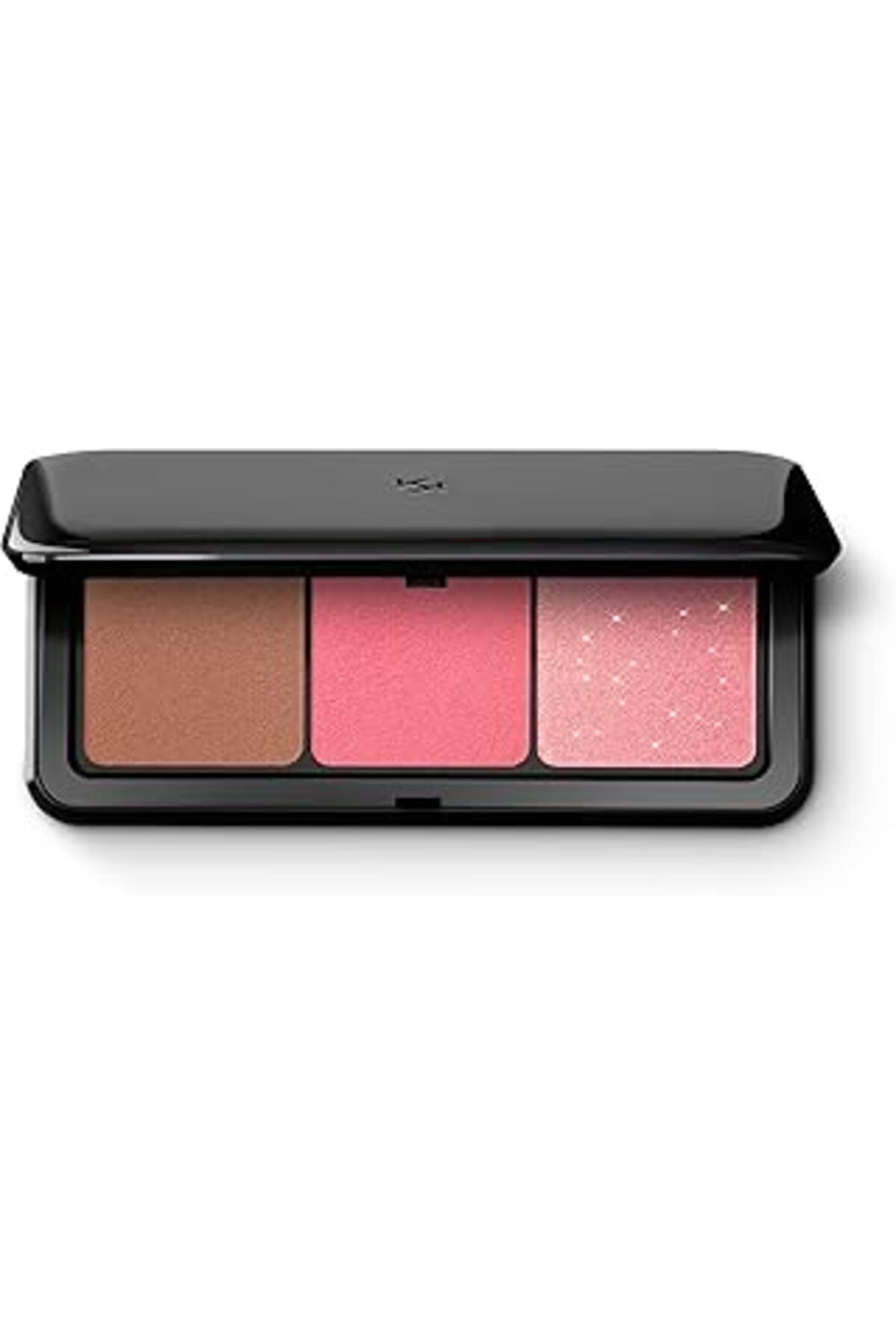 Mu Art Ahşap Milano Multi Blush & Bronzer Palette 03 | Yüz Paleti, 1 Bronzlaştırıcı Ve 2 Allık, Mat Ve Metalik K