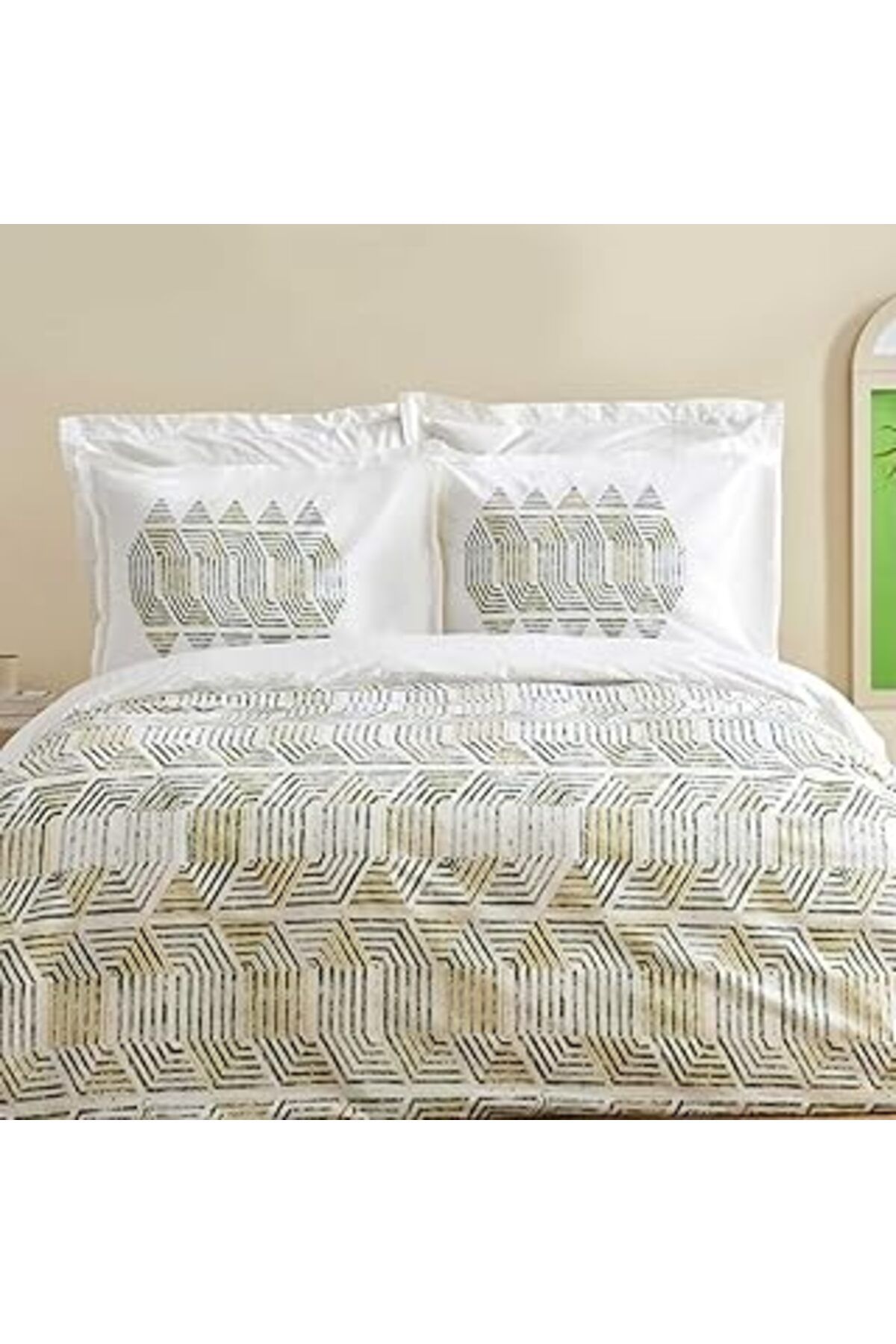 Pİ GLOBAL Karaca Home Jenik%100 Pamuk, Çift Kişilik Nevresim Takımı, Mavi