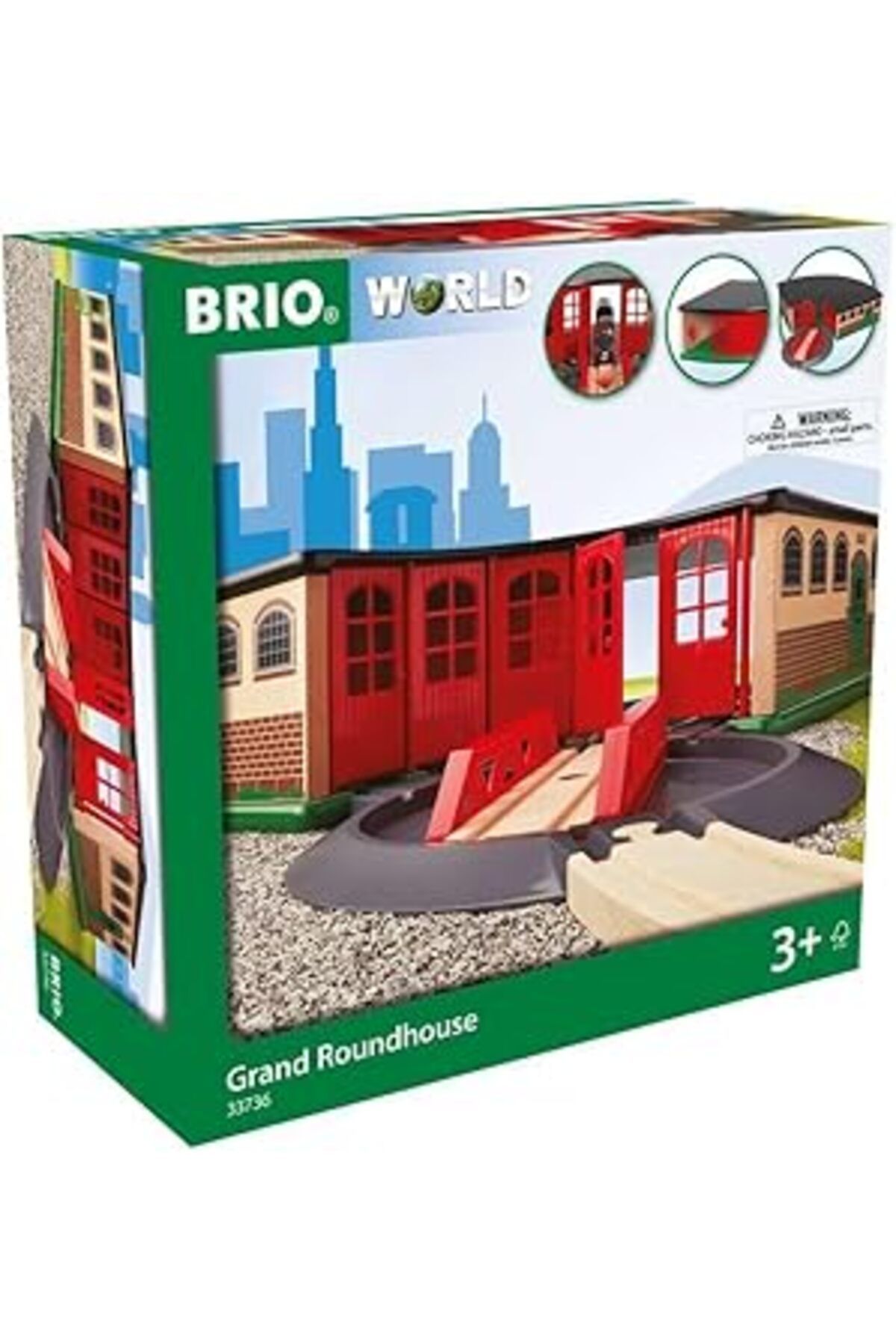 DENİZBİLİŞİM Brio World - 33736 Grand Roundhouse | 2 Parça Oyuncak Tren 3 Yaş Ve Üzeri Çocuklar Için