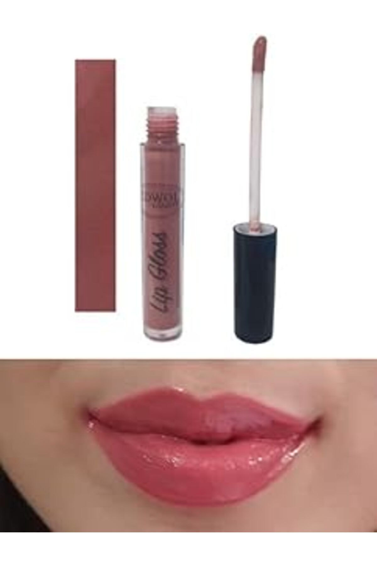 karadağsb Edwol Make Up Likit Işıldayan Parlak Nude Kahverengi Parlak Ruj